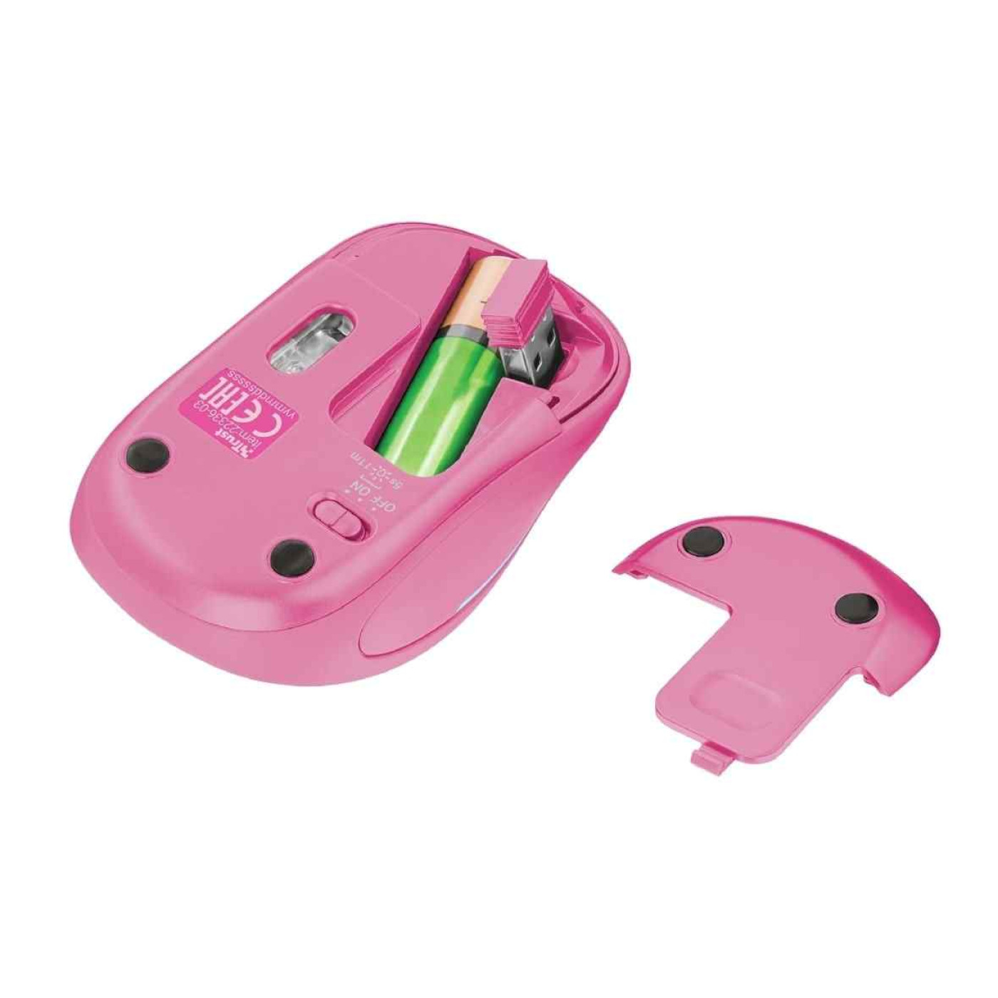 Беспроводная мышь Trust Yvi FX Pink (22336)