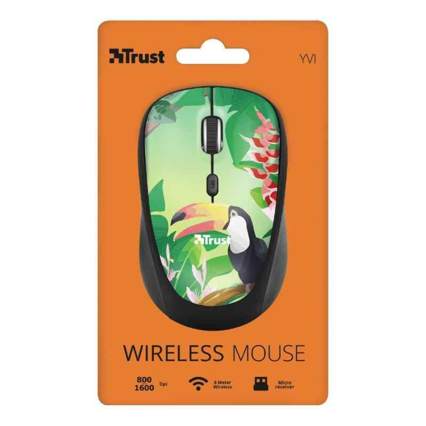 Беспроводная мышь Trust Yvi Toucan Black (23389)