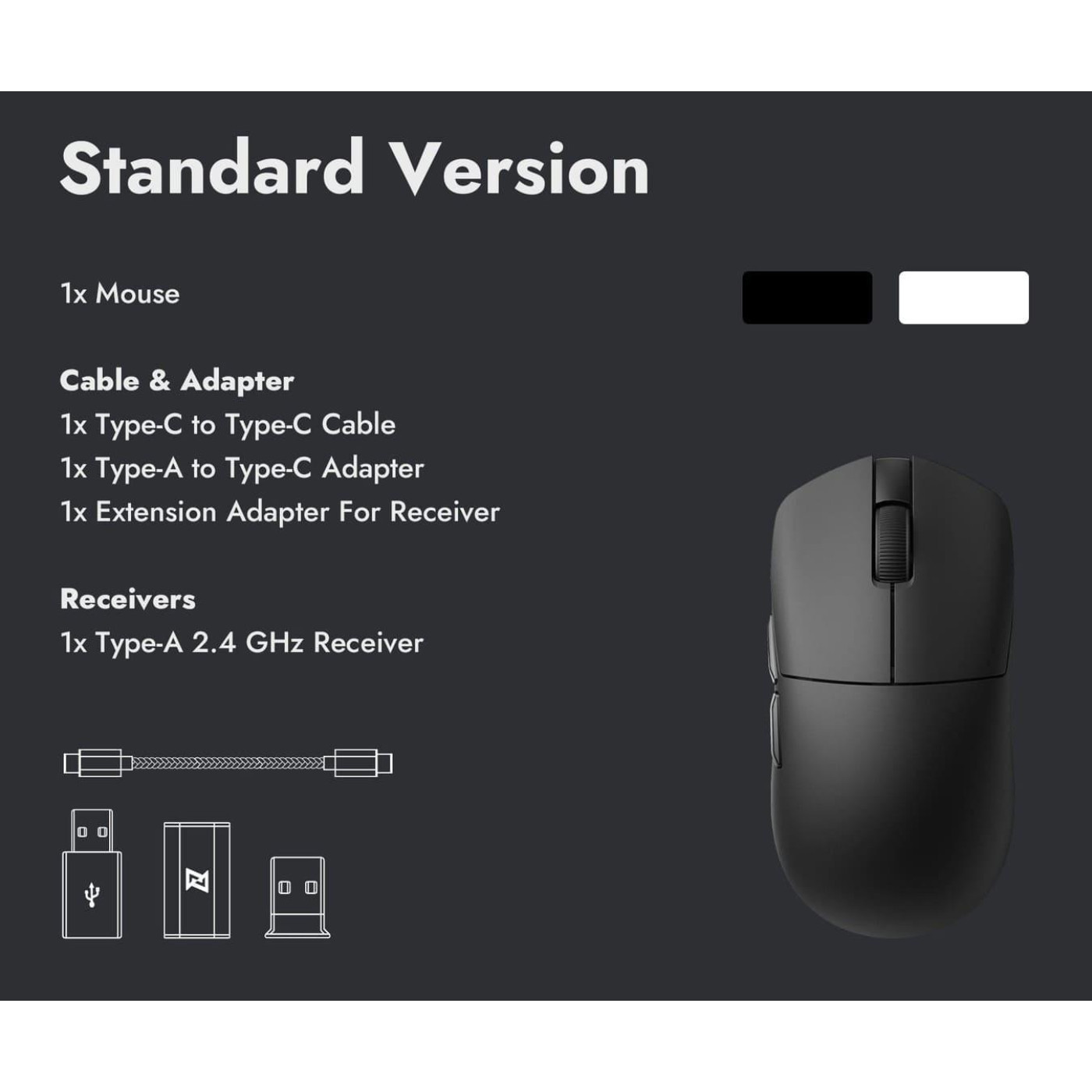 Мышь Lemokey G1 8K Wireless Black (G1-A1)