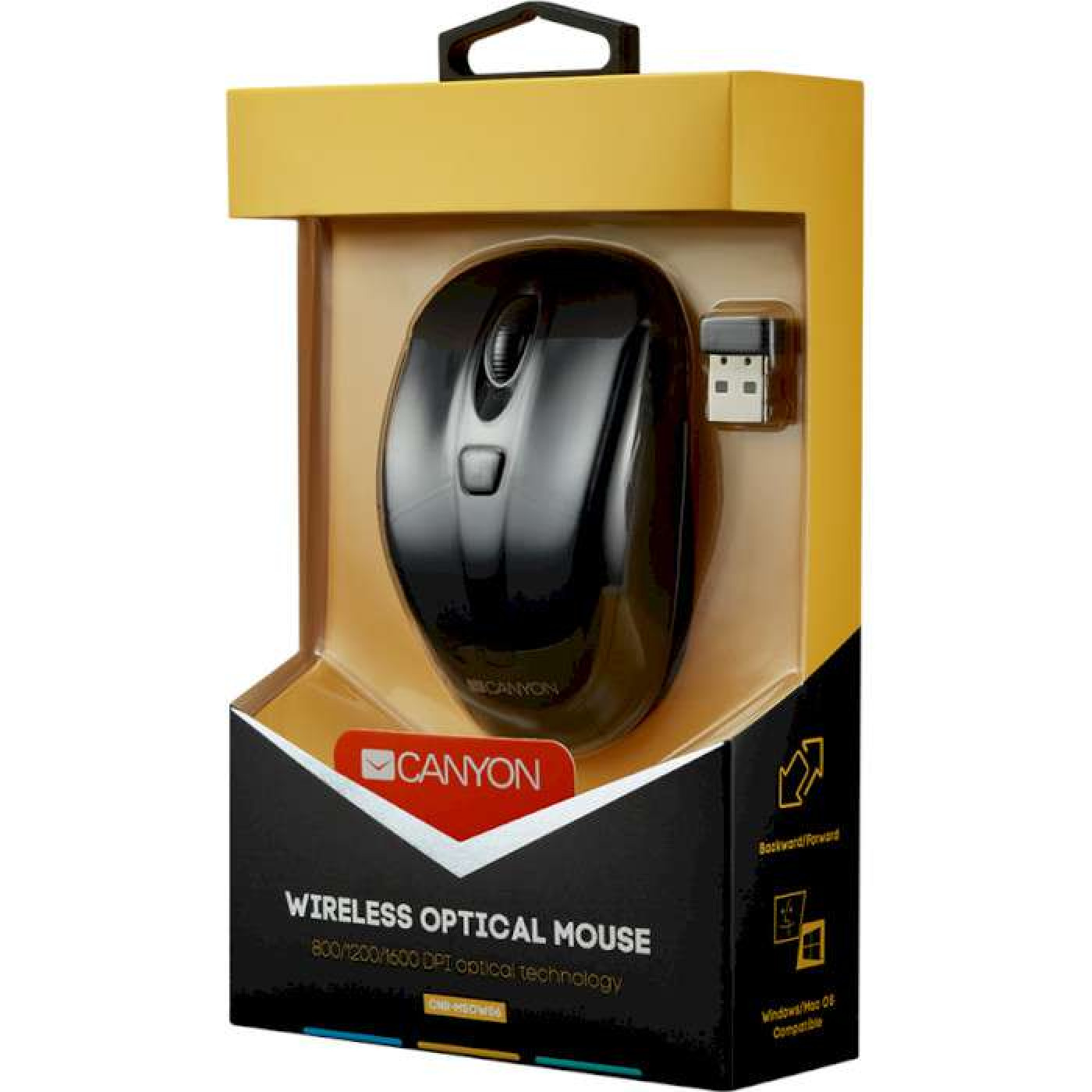 Беспроводная мышь Canyon CNR-MSOW06B Black (CNR-MSOW06B)