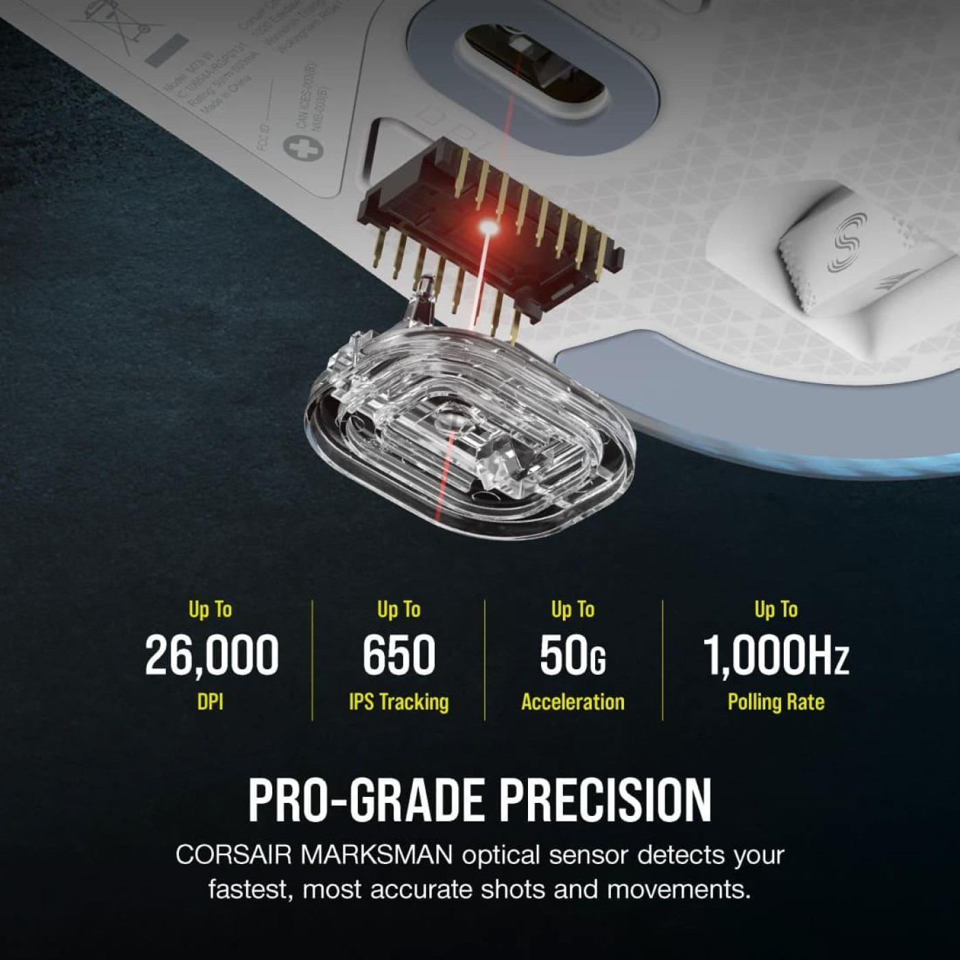 Мышь Corsair M75 Wireless Lightweight White (CH-931D011-EU)