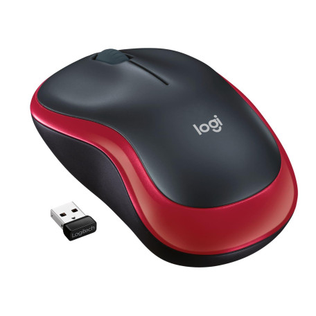 Бездротова миша Logitech M185 Wireless Red (L910-002237) (910-002237)