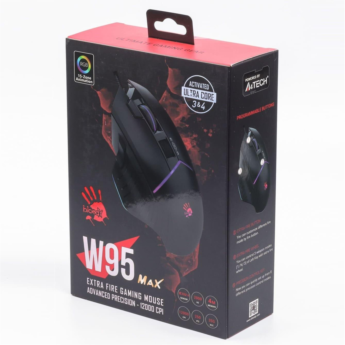 Миша Bloody A4Tech W95 Max USB Black (W95 Max (Black))