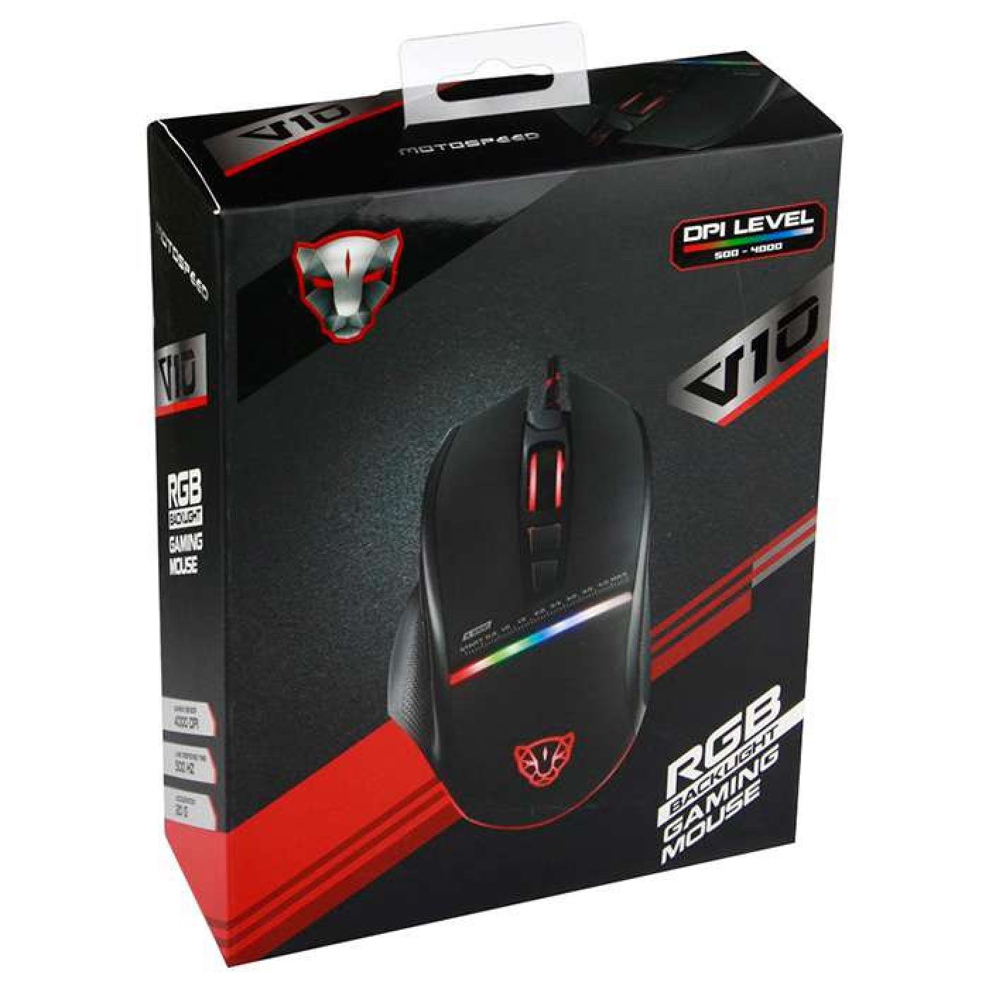 Мышь Motospeed V10 USB Black (mtv10)