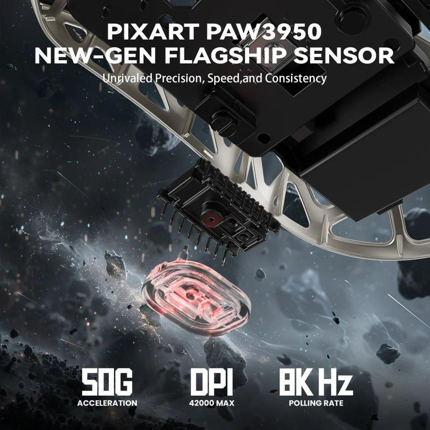 Мышь Attack Shark R2 Magnesium Alloy 8K (AS-6972792470375-W) White (G-000003833)