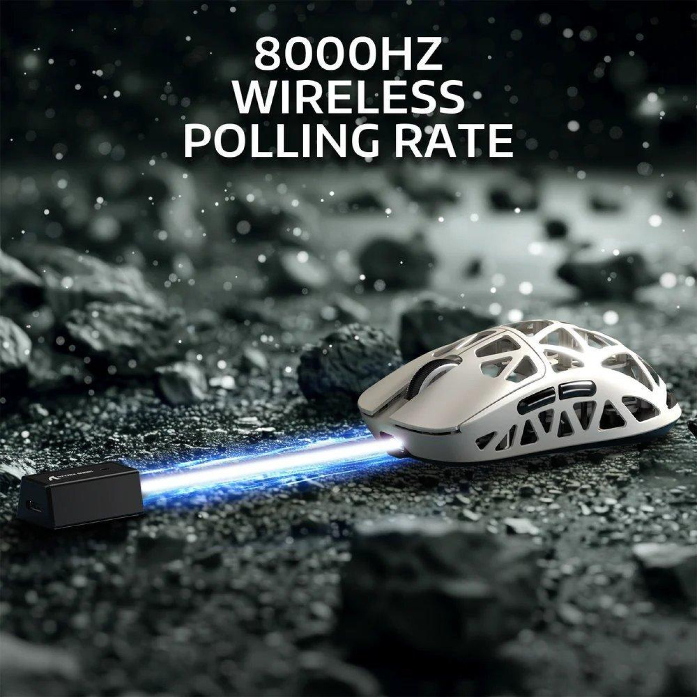 Мышь Attack Shark R2 Magnesium Alloy 8K (AS-6972792470375-W) White (G-000003833)
