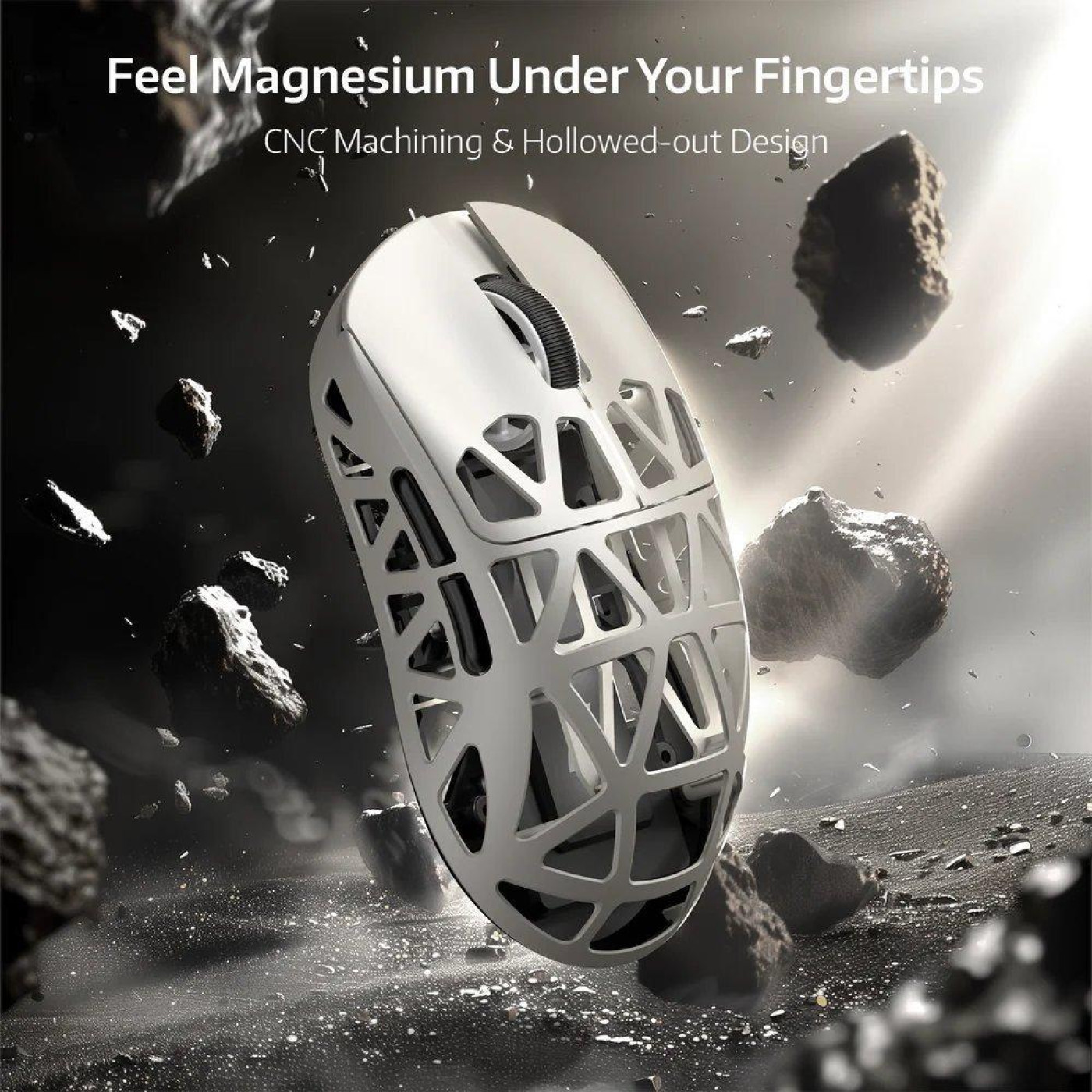 Мышь Attack Shark R2 Magnesium Alloy 8K (AS-6972792470375-W) White (G-000003833)