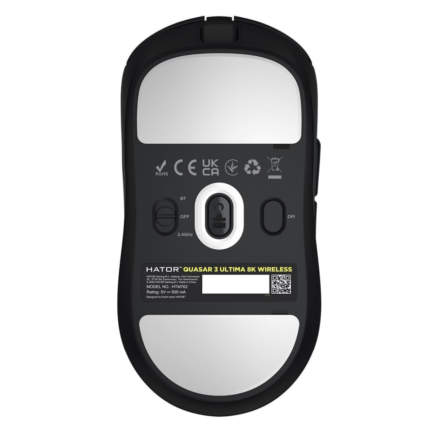 Мышь HATOR Quasar 3 Ultima 8K Wireless Black Edition (HTM762)