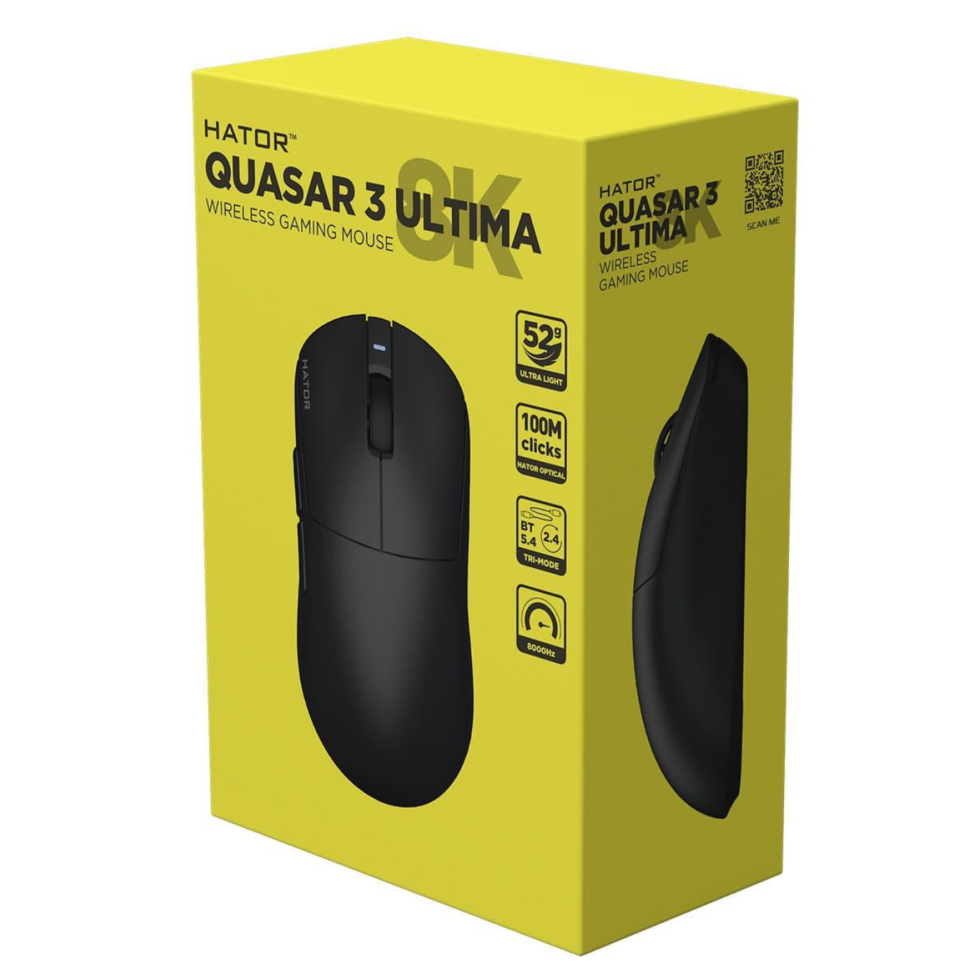 Мышь HATOR Quasar 3 Ultima 8K Wireless Black Edition (HTM762)