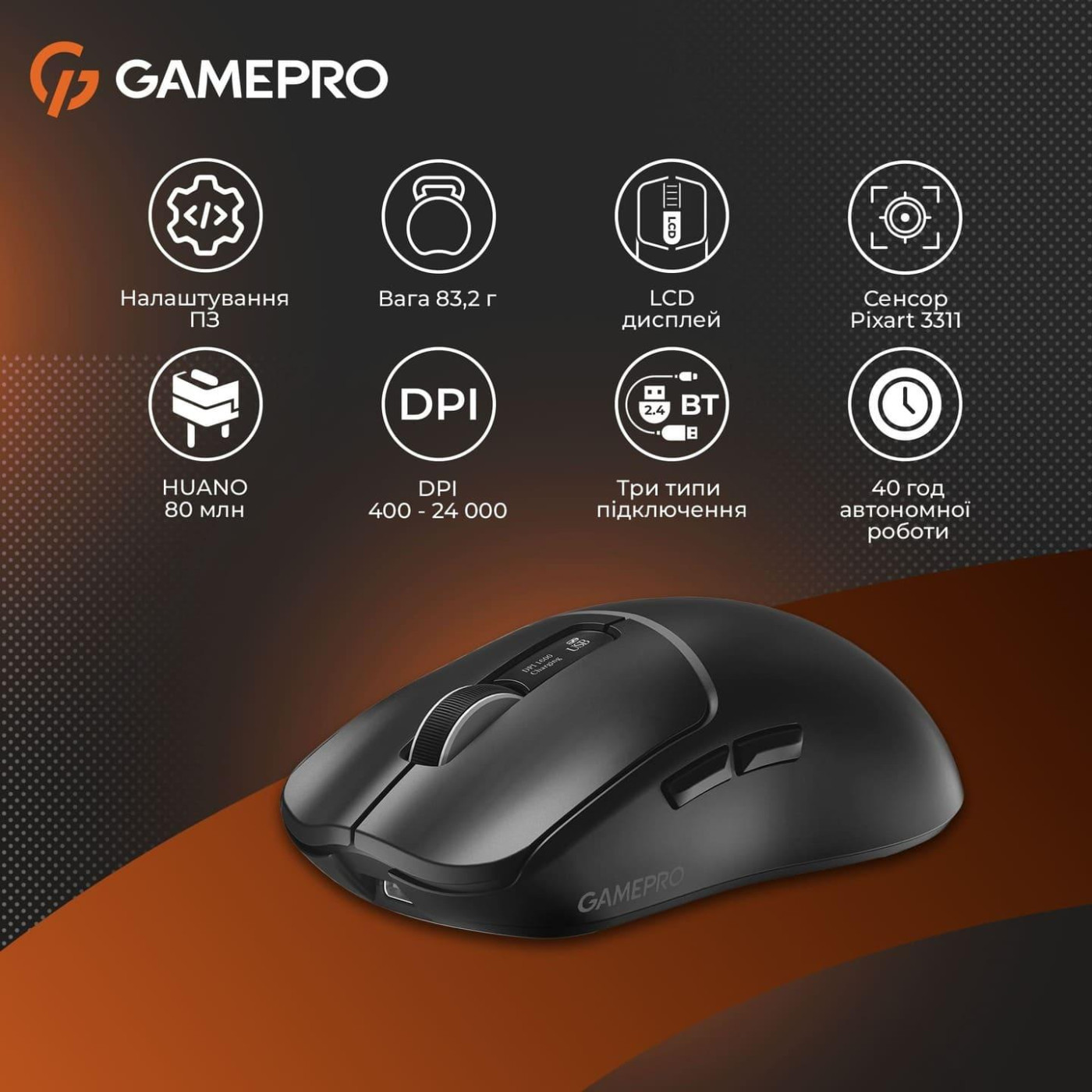 Мышь GamePro Genesis Ranker (GM012B) U1