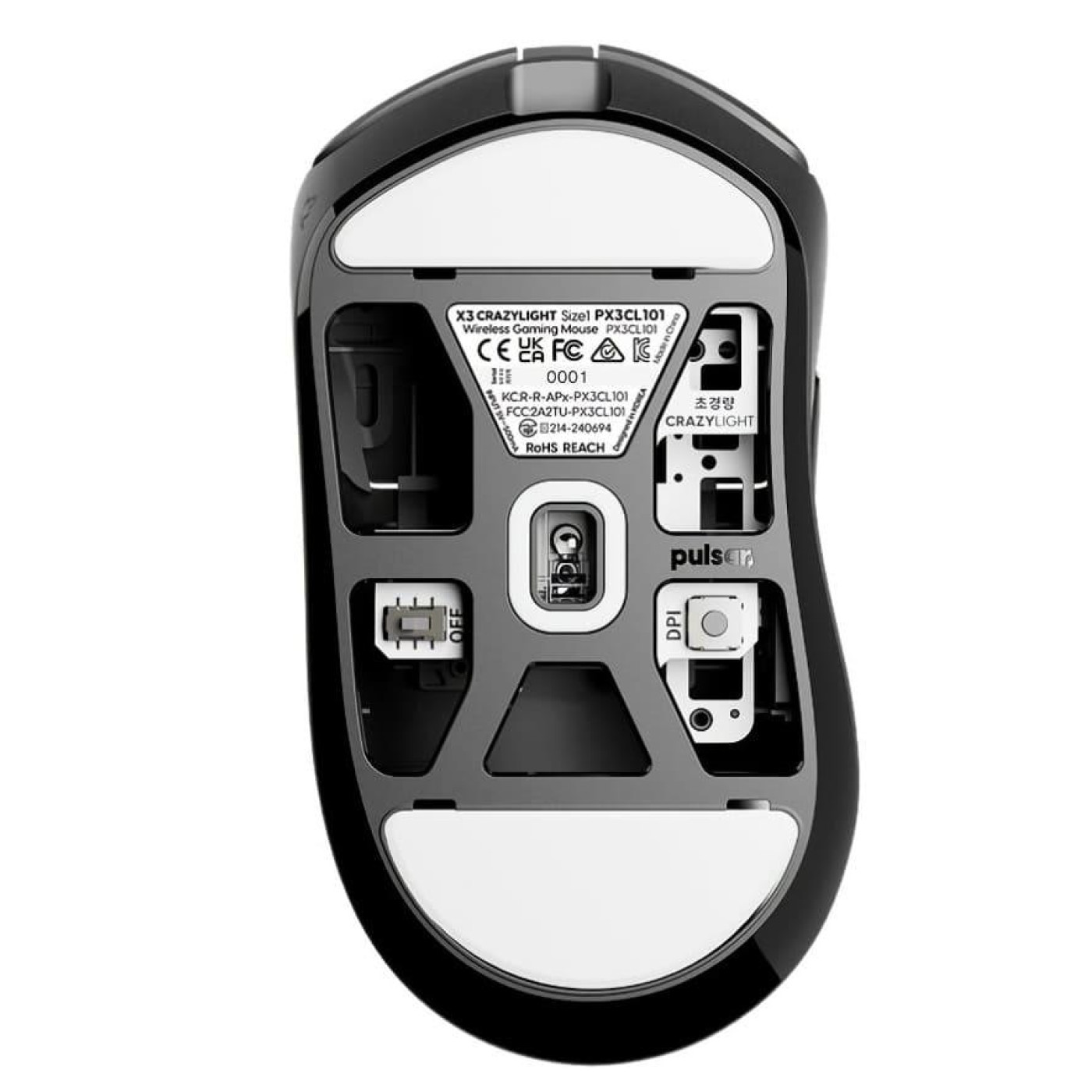 Миша PULSAR X3 CrazyLight Mini Black (PX3RCL101)
