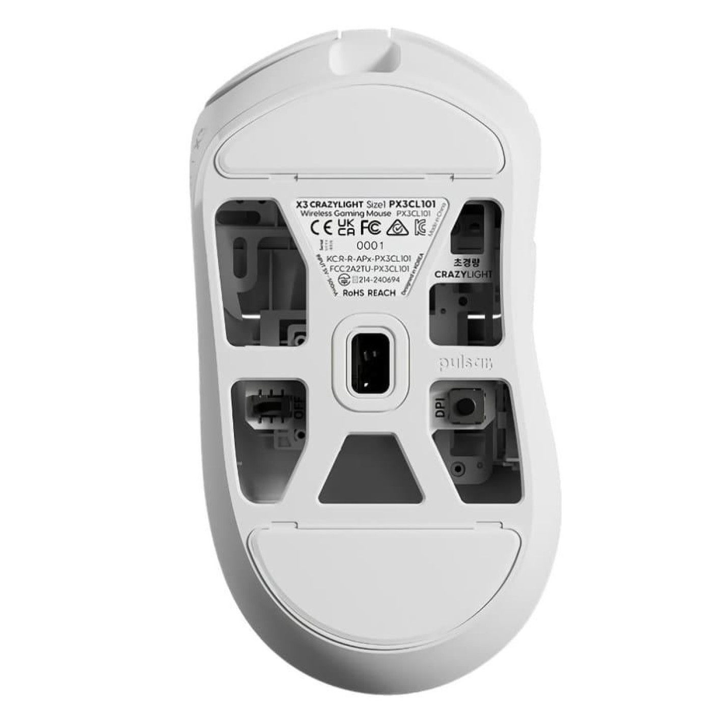 Миша PULSAR X3 CrazyLight Mini White (PX3RCL102)