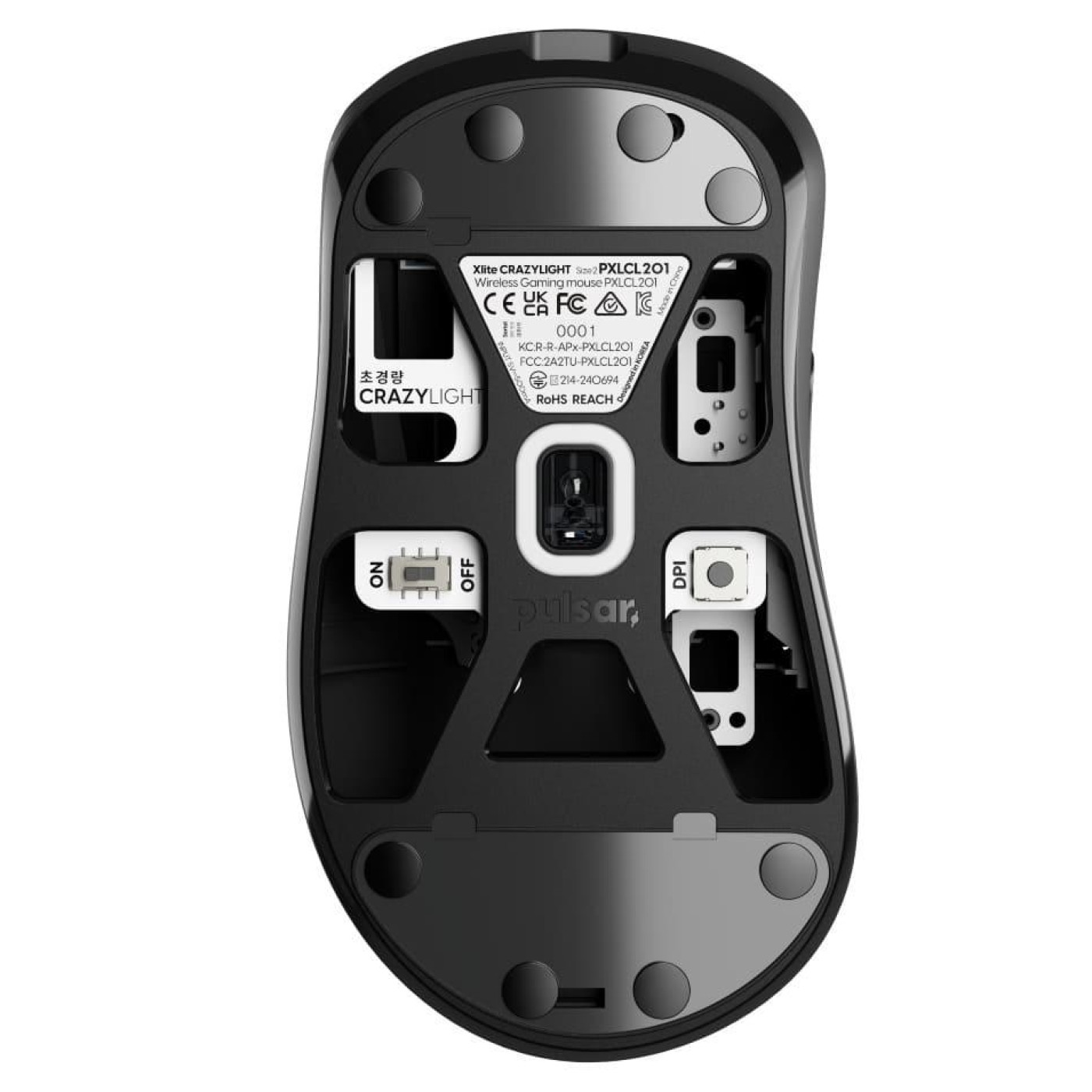 Миша PULSAR Xlite Crazylight Medium 8К Black (PXLCL201)
