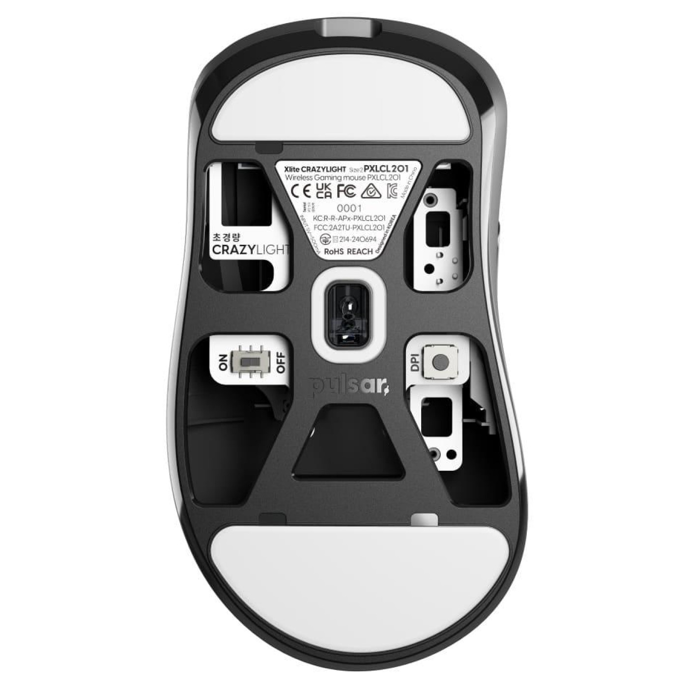 Миша PULSAR Xlite Crazylight Medium 8К Black (PXLCL201)