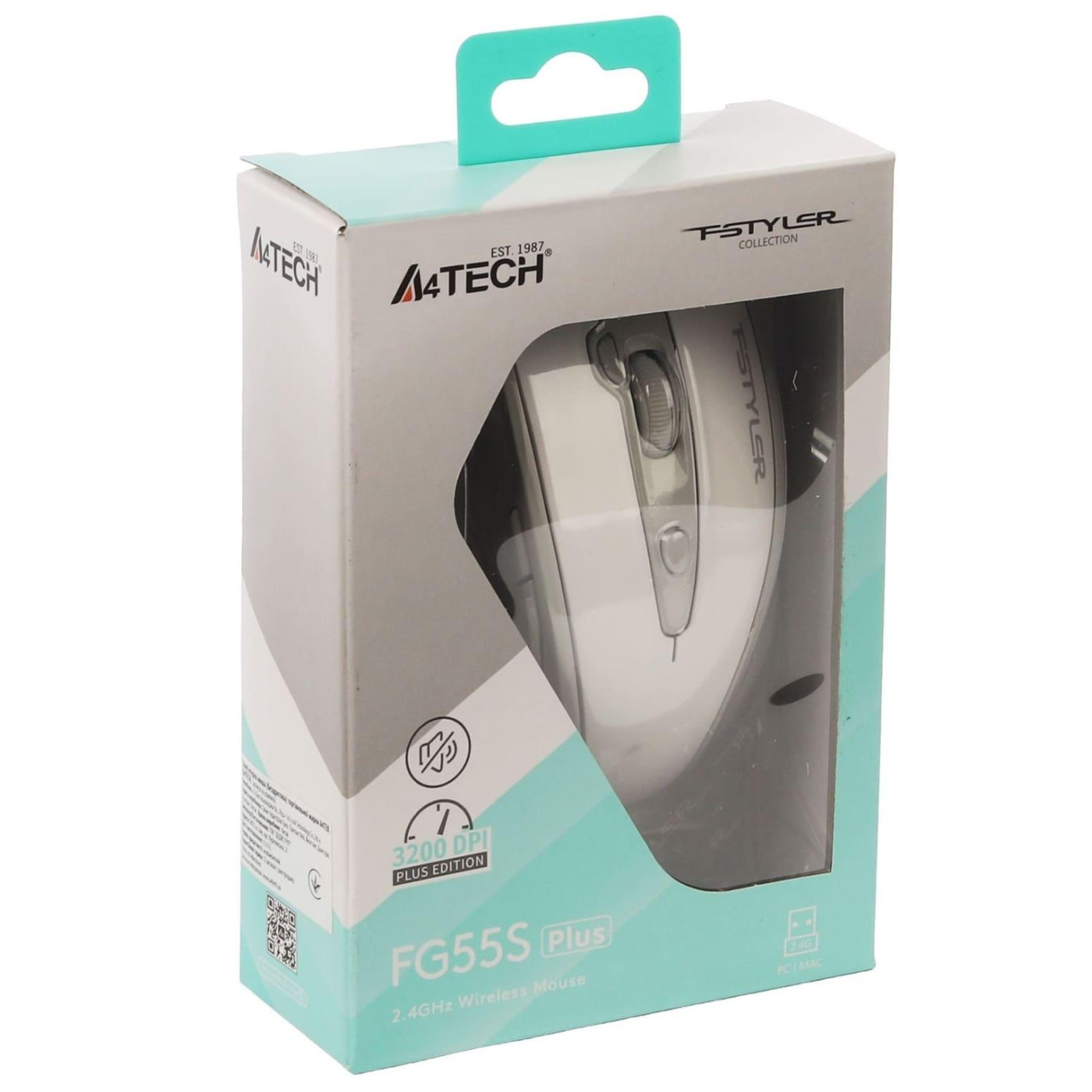 Миша A4Tech Fstyler FG55S Plus USB White (FG55S Plus (White))