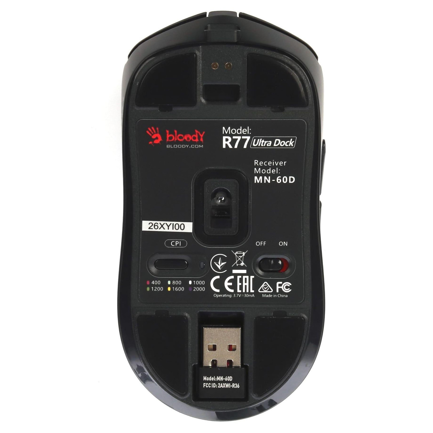 Мышь Bloody R77 Ultra Dock Black (R77 Ultra Dock (Black))