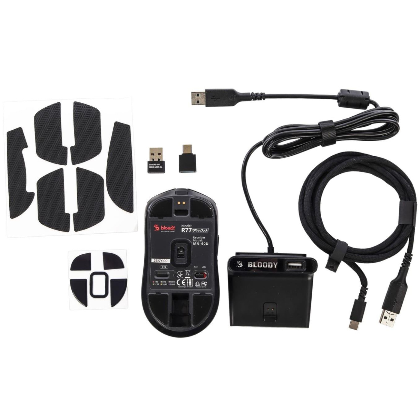 Мышь Bloody R77 Ultra Dock Black (R77 Ultra Dock (Black))