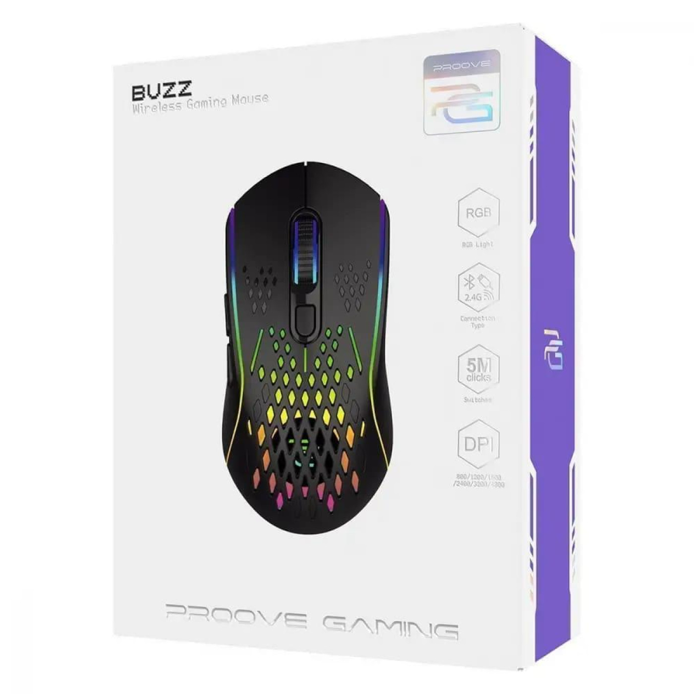 Бездротова миша Proove Gaming Buzz Wireless Black (WMBU00022401)