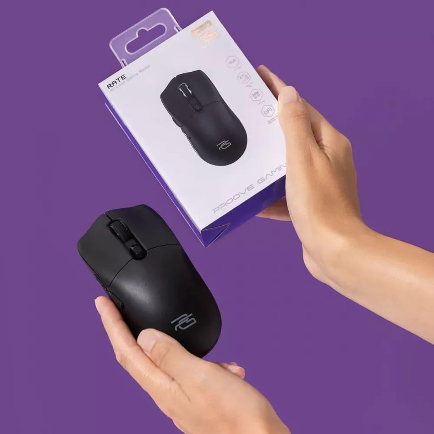 Бездротова миша Proove Gaming Rate Wireless Black (CMRTWR003002)