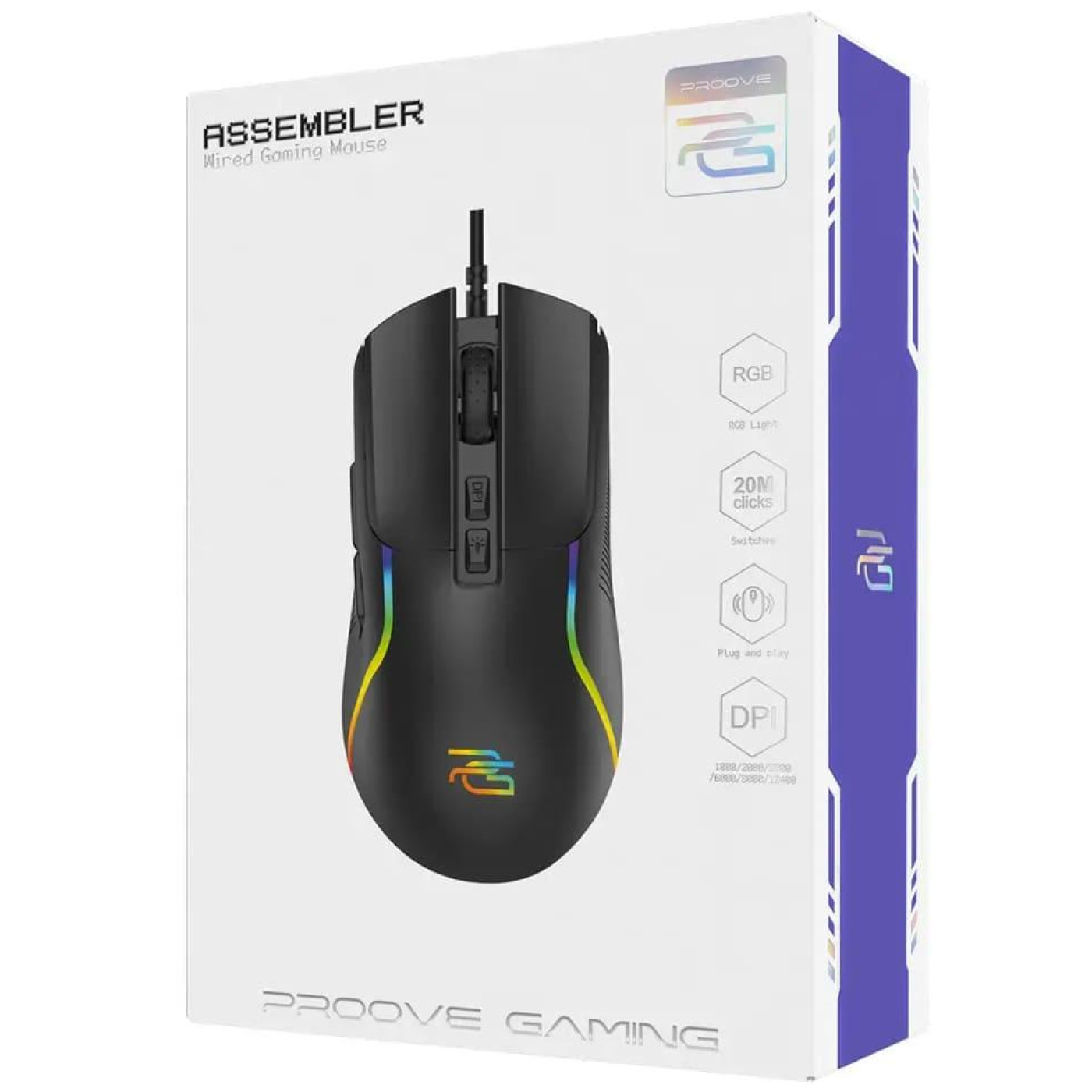 Мышь Proove Gaming Assembler USB Black (CMAS00000101)