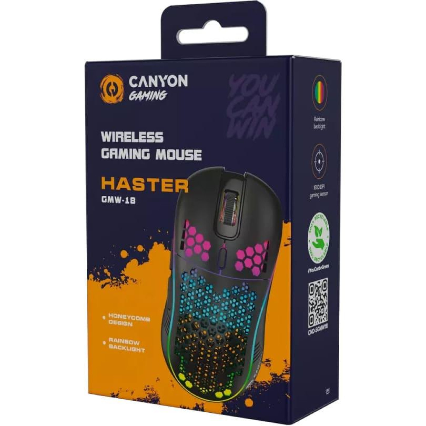Миша Canyon Haster GMW-18 Gaming (CND-SGMW18)