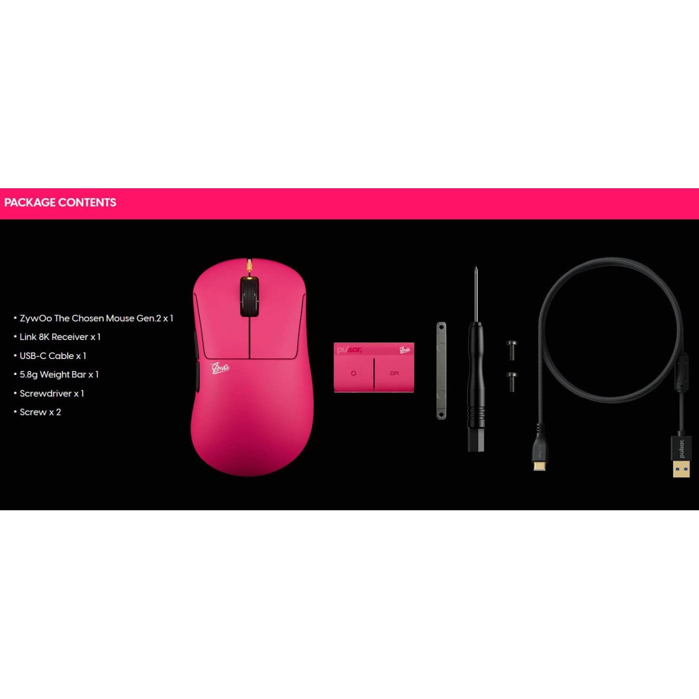 Миша PULSAR ZywOo Gen.2 Medium Pink (PZWG223)