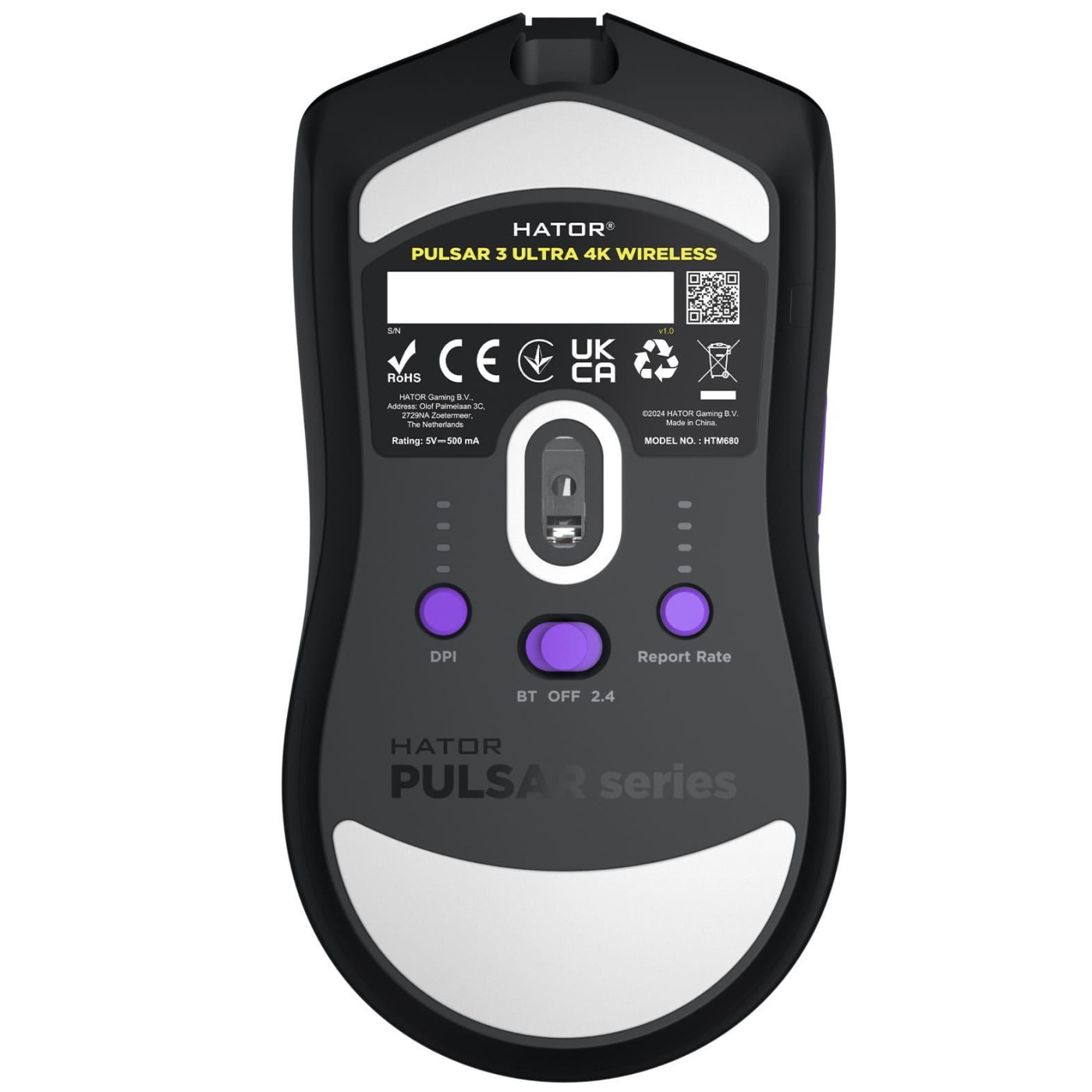 Миша HATOR Pulsar 3 Ultra 4K Wireless Black (HTM680) U2
