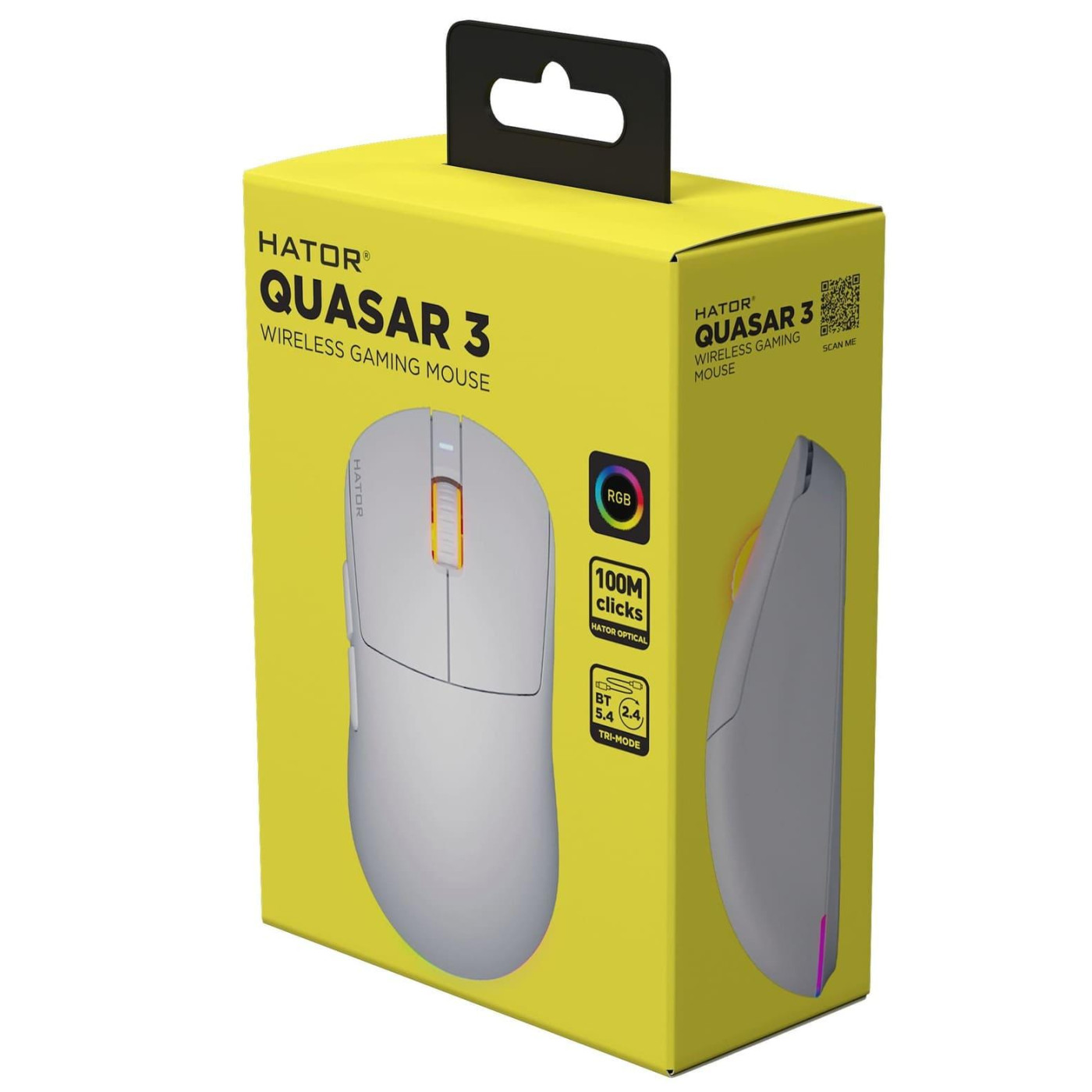 Миша HATOR Quasar 3 Wireless White (HTM731)