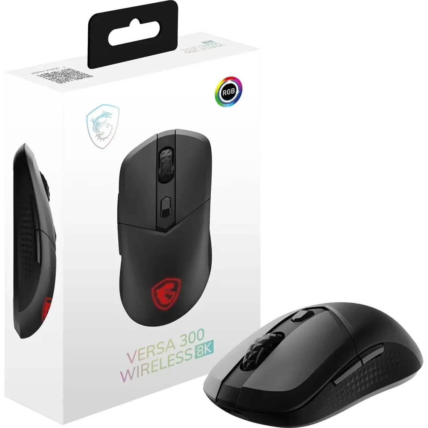 Мышь MSI VERSA 300 W Wireless RGB WL 8K Black (S12-4301600-CLA)