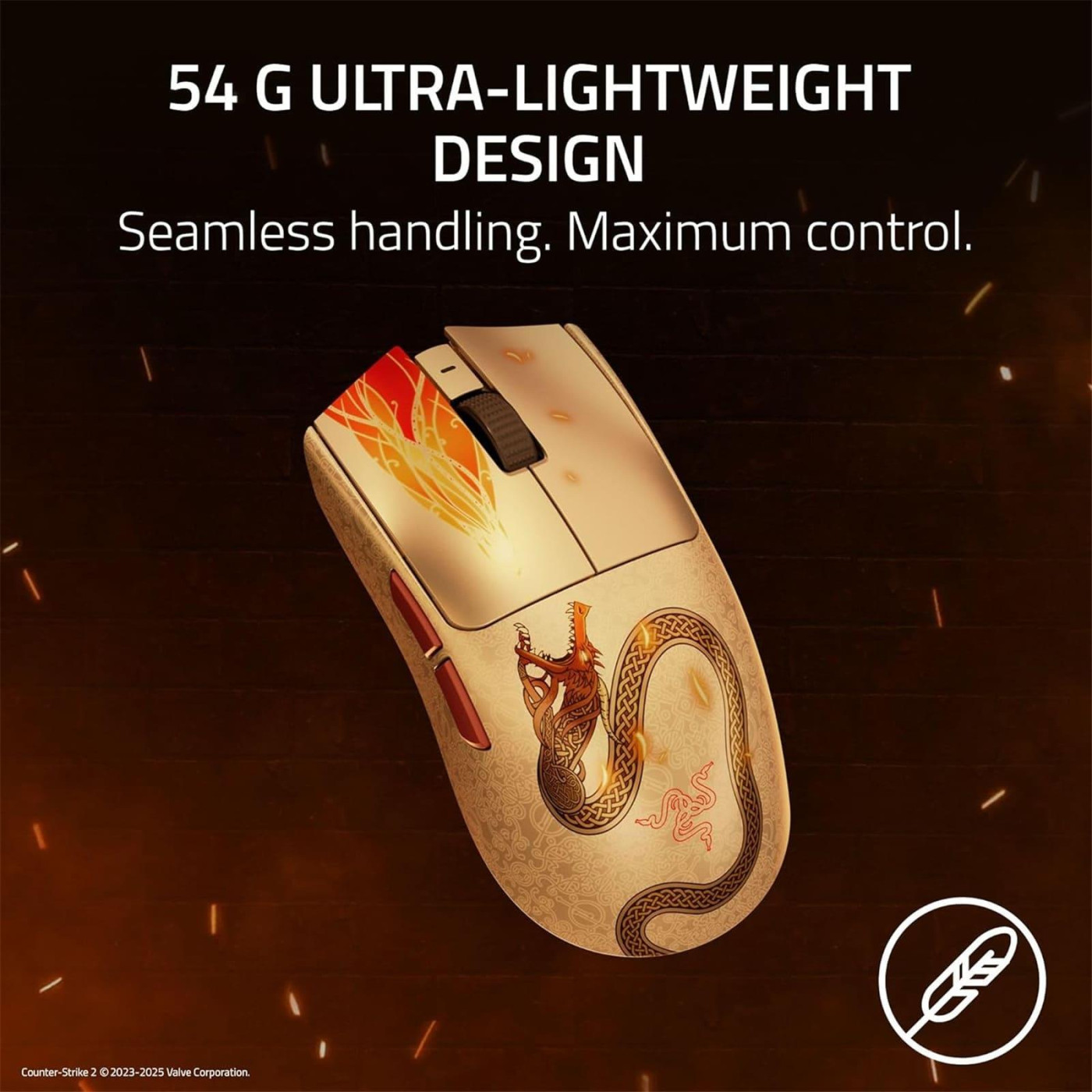 Мышь Razer Viper V3 Pro Wireless Counter-Strike 2 Edition (RZ01-05120800-R3M1)