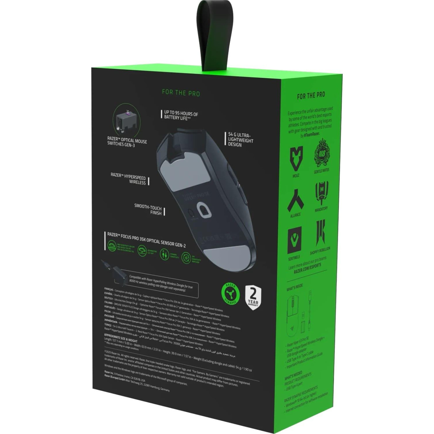 Мышь Razer Viper V3 Pro SE Black (RZ01-04550100-R3G1)