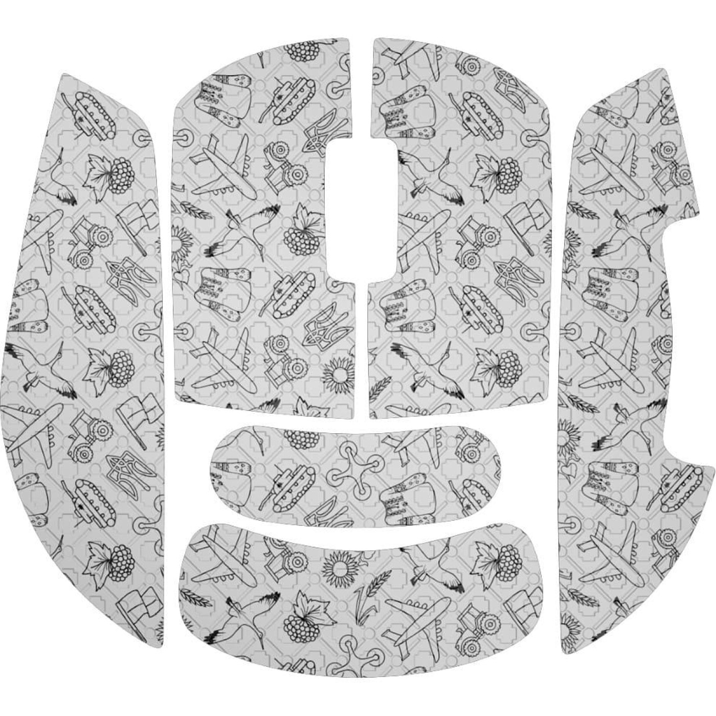 Бездротова миша HATOR Quasar 2 PRO Wireless White Cyan (HTM561WC)