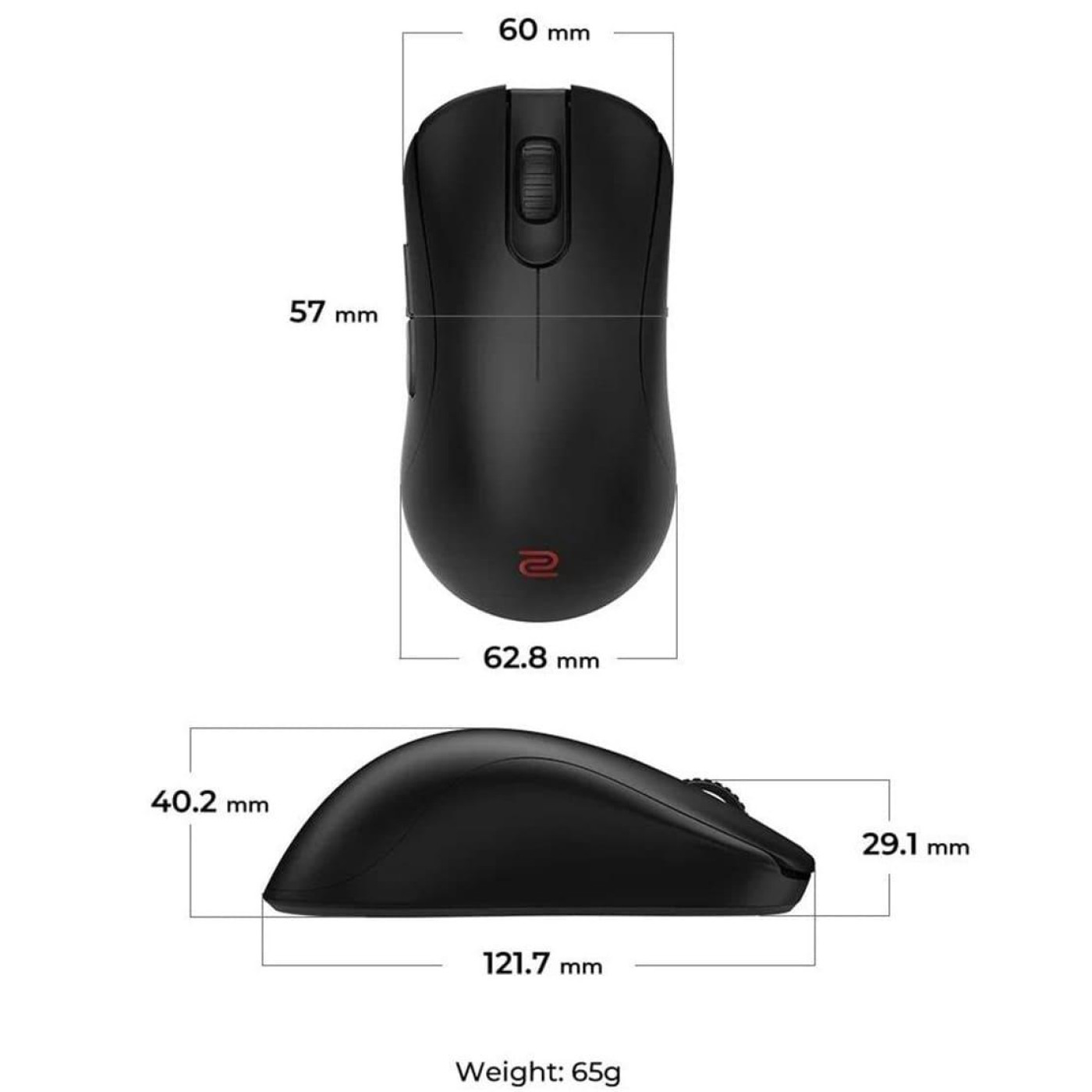 Миша Zowie ZA13‑DW Black (9H.N4RBE.A2E)