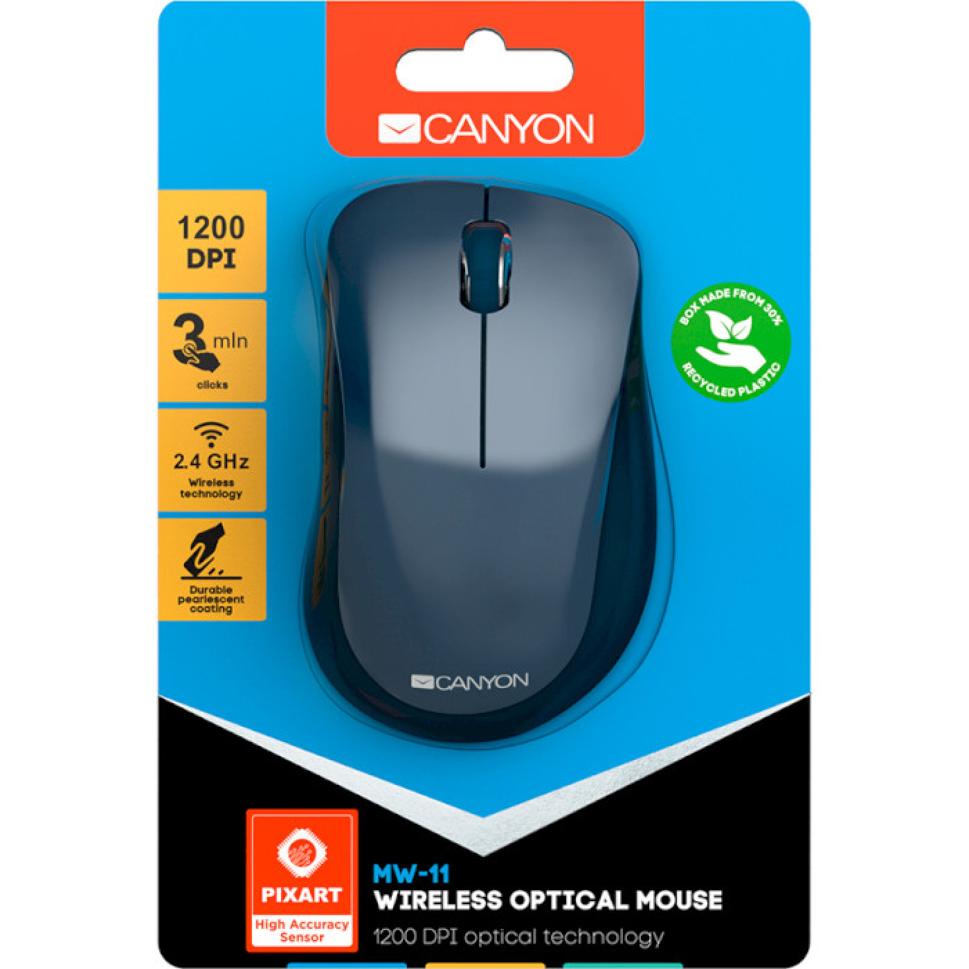 Бездротова миша Canyon CNE-CMSW11BL Blue (CNE-CMSW11BL)