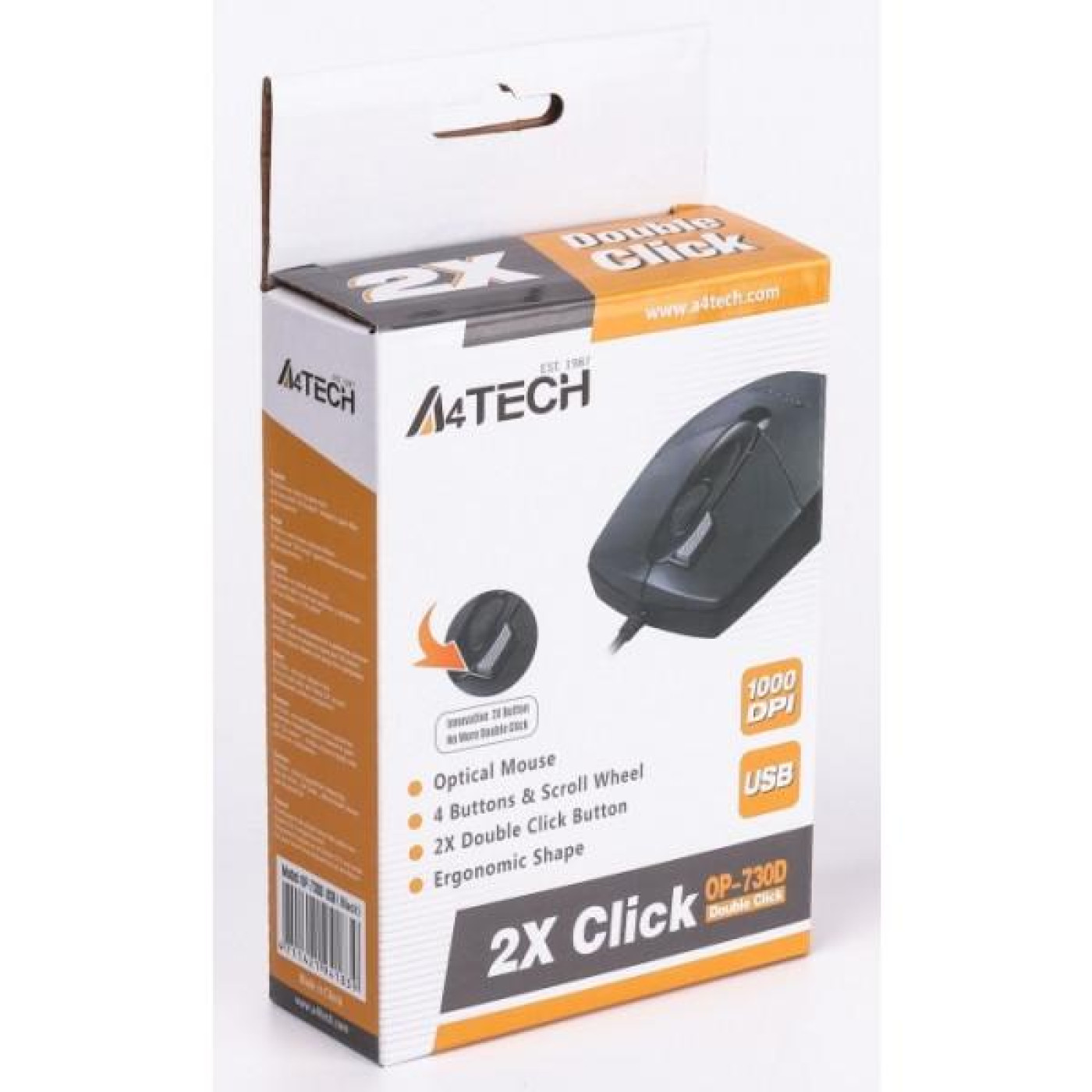 Миша A4Tech OP-730D USB Black (OP-730D USB (Black))