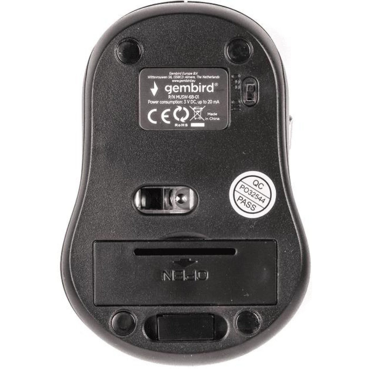 Беспроводная мышь Gembird MUSW-6B-01 Black (MUSW-6B-01)