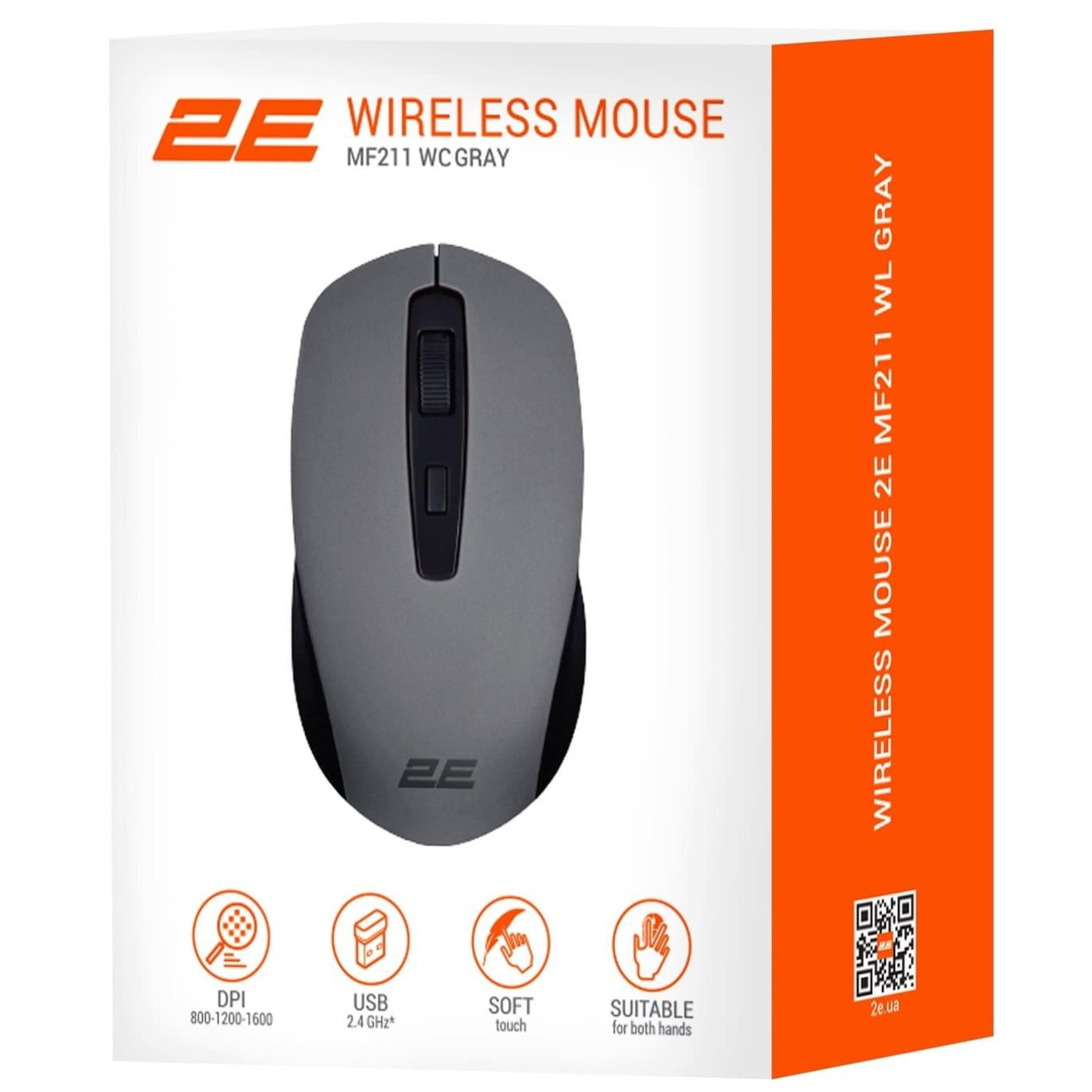 Бездротова миша 2E MF211 WL Wireless Gray (2E-MF211WC)