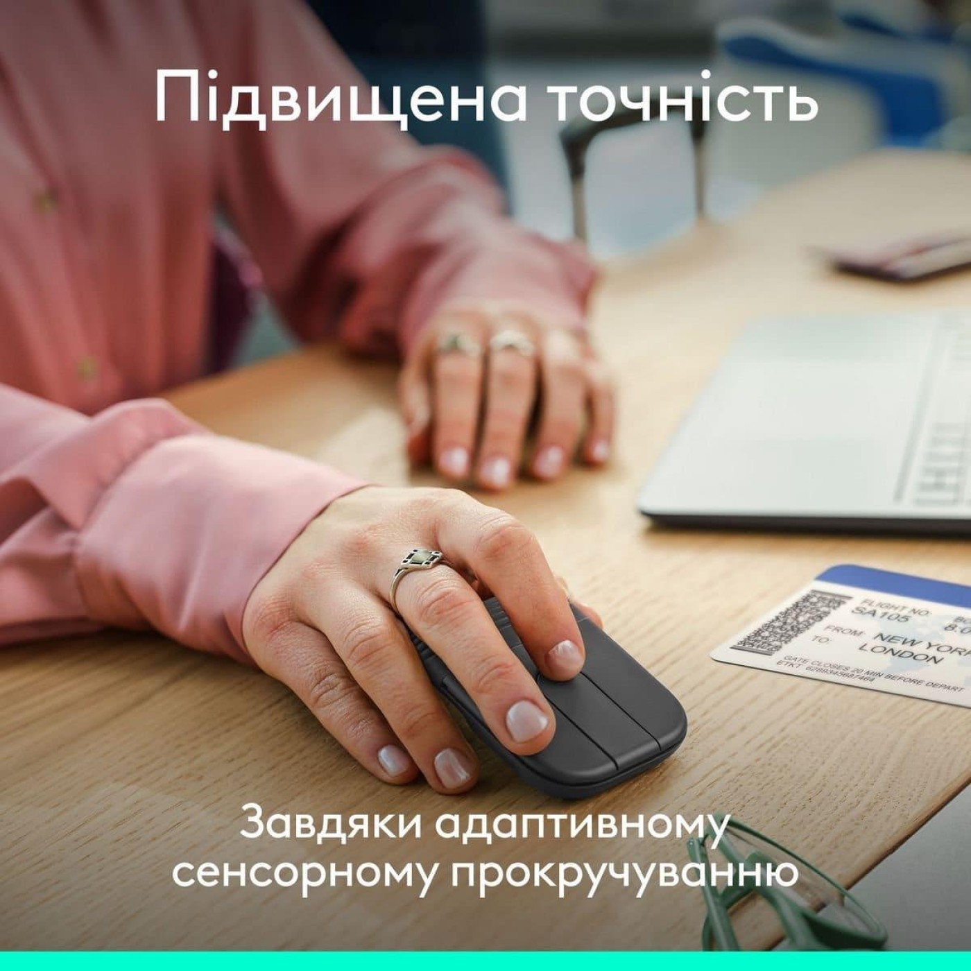 Мышь Logitech Mobi Fold Wireless Mouse Graphite (910-007604)