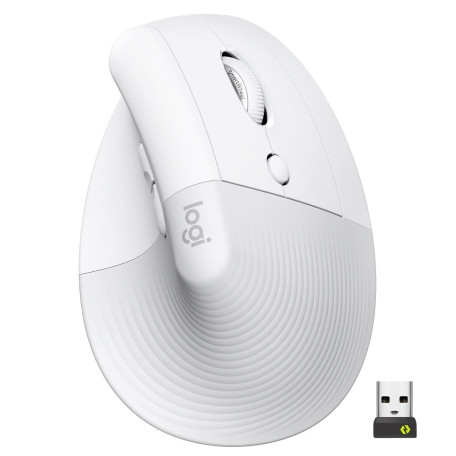 Бездротова миша Logitech Lift Vertical Ergonomic Mouse Wireless/Bluetooth Off-White (910-006475)