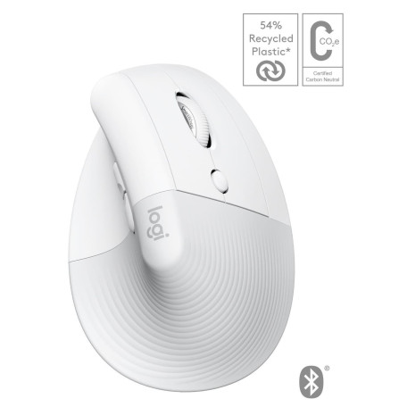 Бездротова миша Logitech Lift for Mac Vertical Ergonomic Bluetooth Off-White (910-006477)