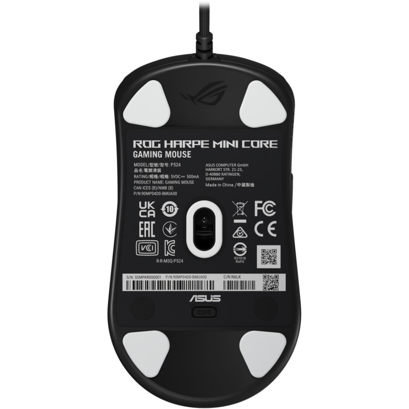 Миша ASUS ROG Harpe Mini Core USB-A Black (90MP04D0-BMUA00)