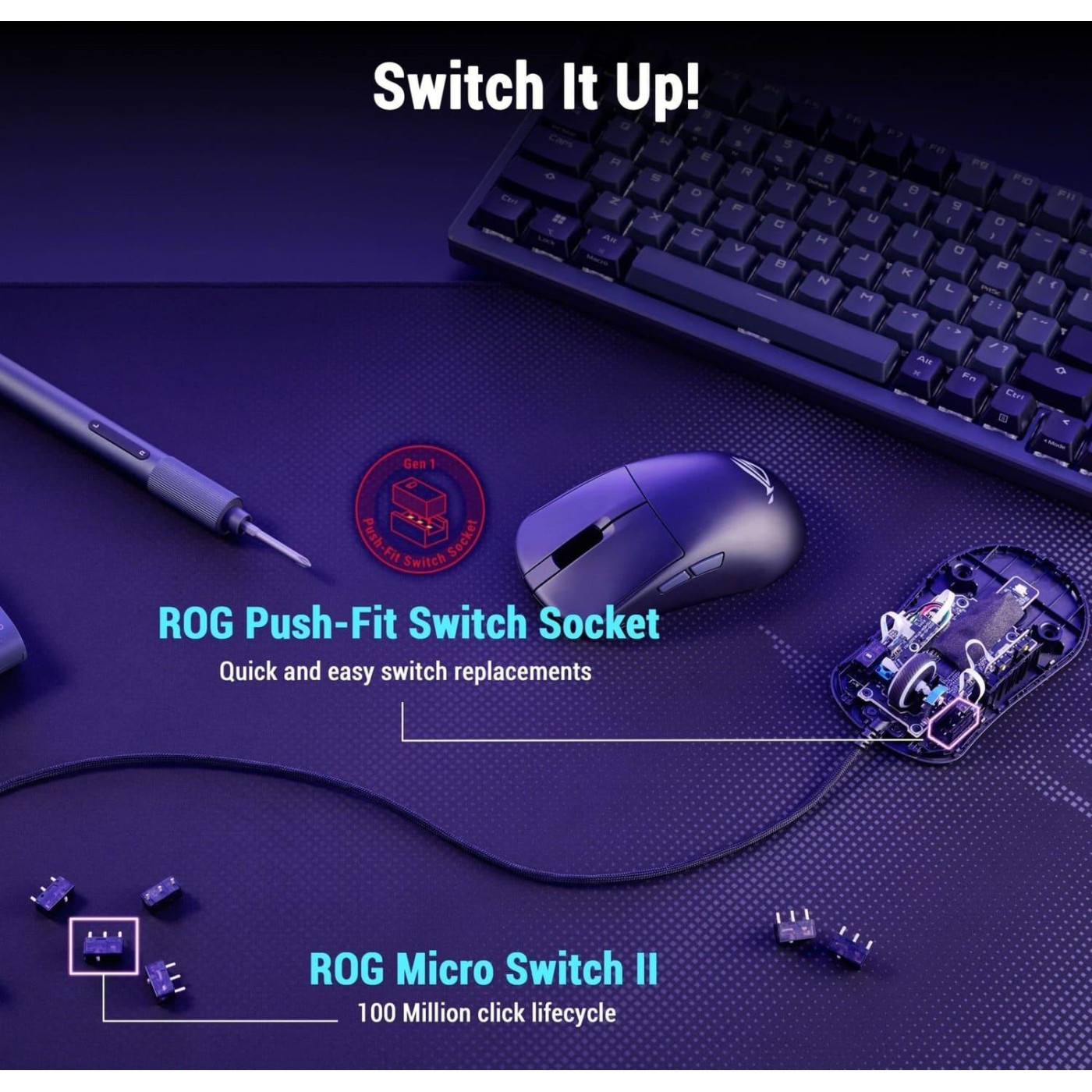 Миша ASUS ROG Harpe Mini Core USB-A Black (90MP04D0-BMUA00)