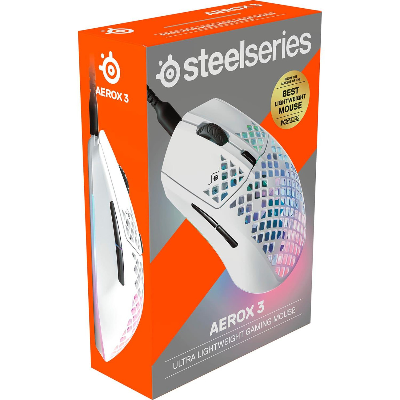Миша SteelSeries Aerox 3 USB Snow (62603)
