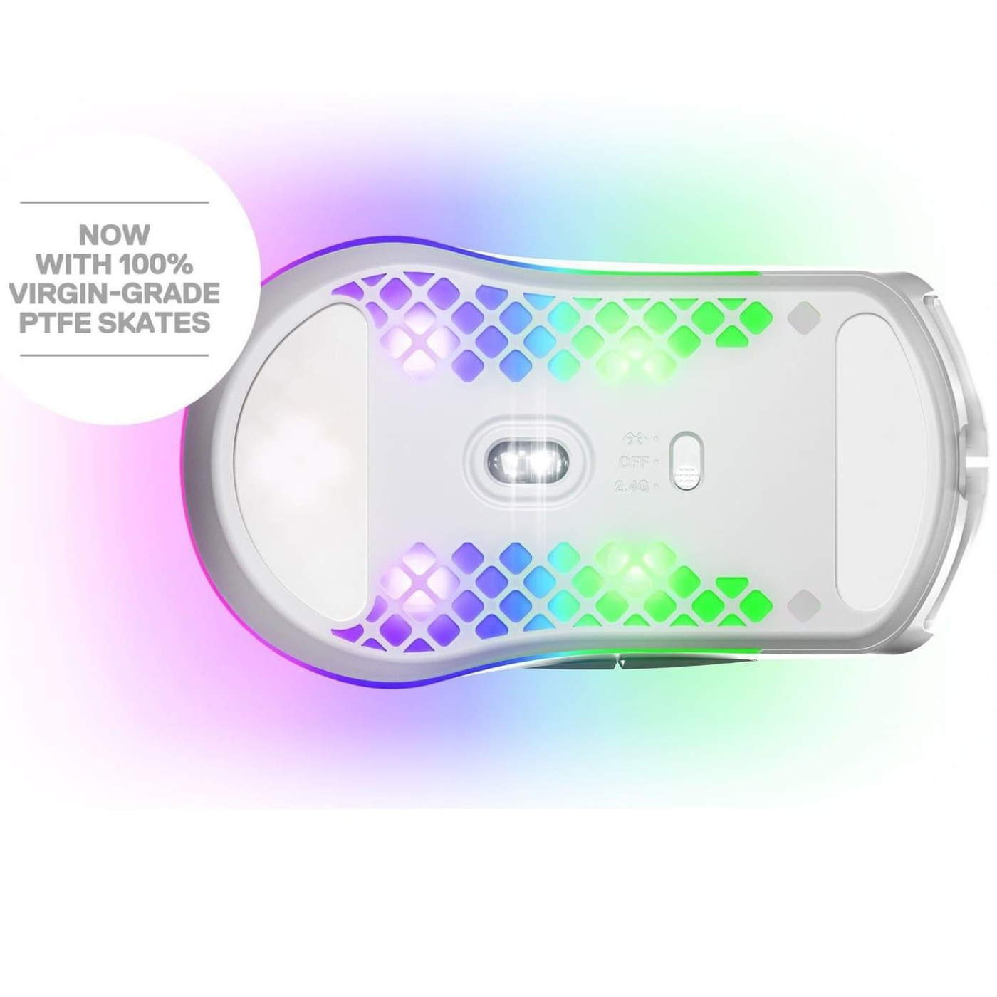 Беспроводная мышь SteelSeries Aerox 3 Wireless Snow White (62608)