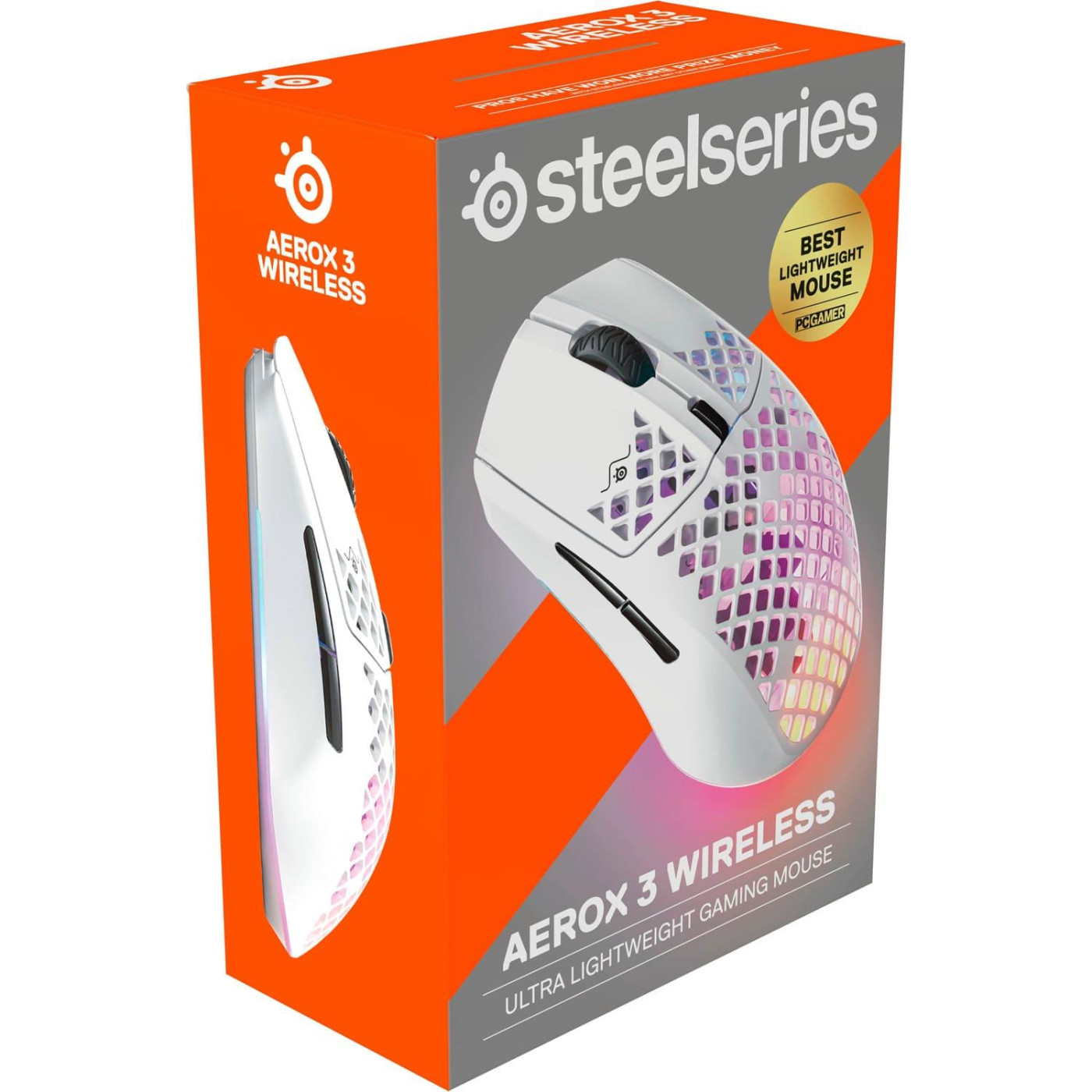 Беспроводная мышь SteelSeries Aerox 3 Wireless Snow White (62608)