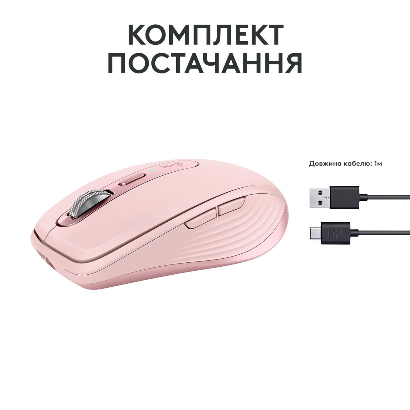 Бездротова миша Logitech MX Anywhere 3S Wireless Rose (910-006931)