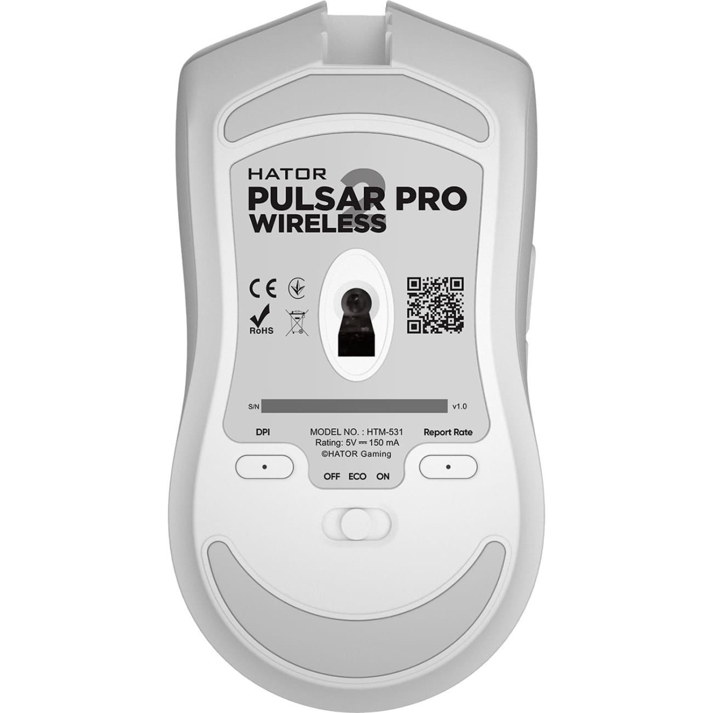 Беспроводная мышь HATOR Pulsar 2 PRO Wireless White (HTM-531) Б/у