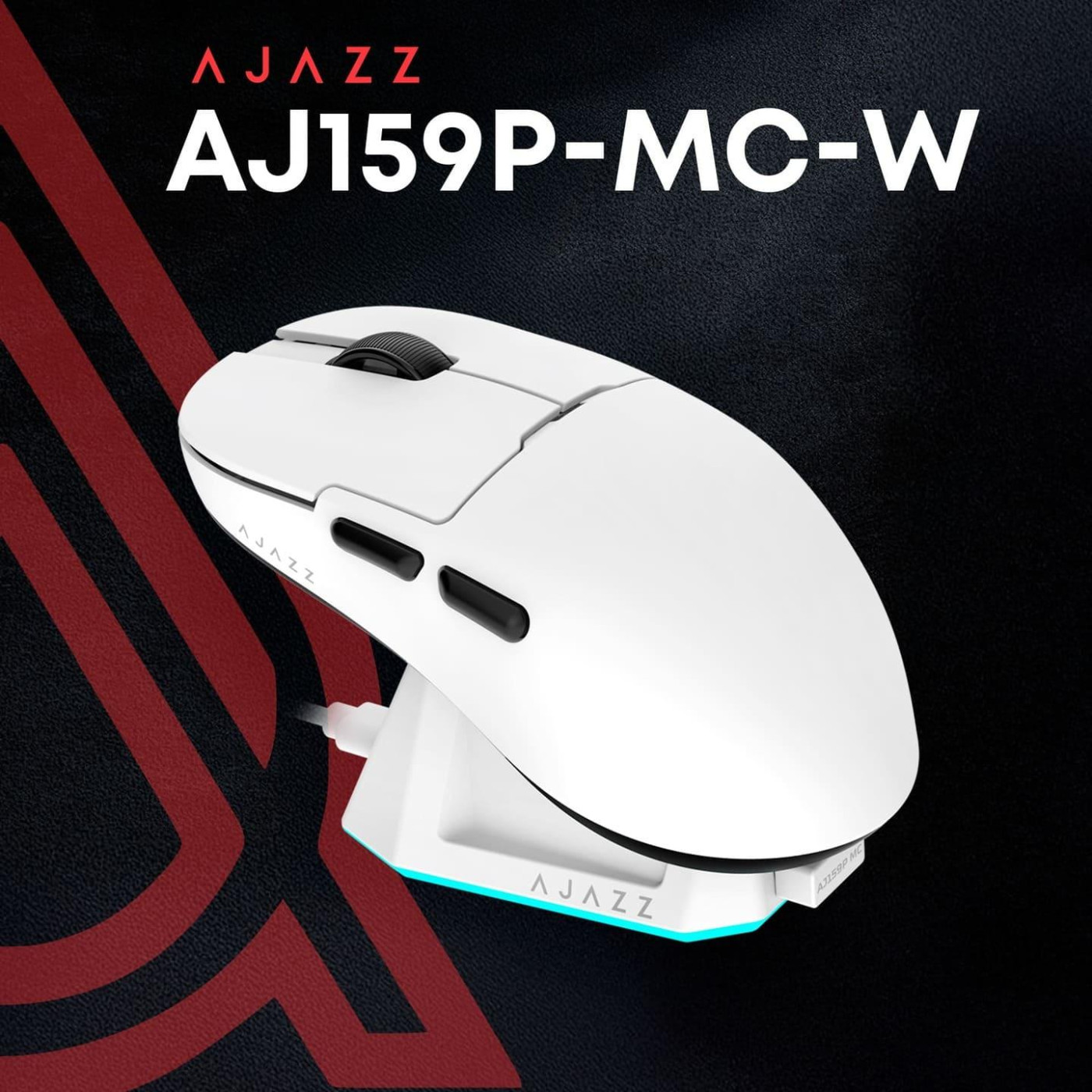 Мышь Ajazz AJ159P MC White Charging Dock (AJ159P-MC-W)