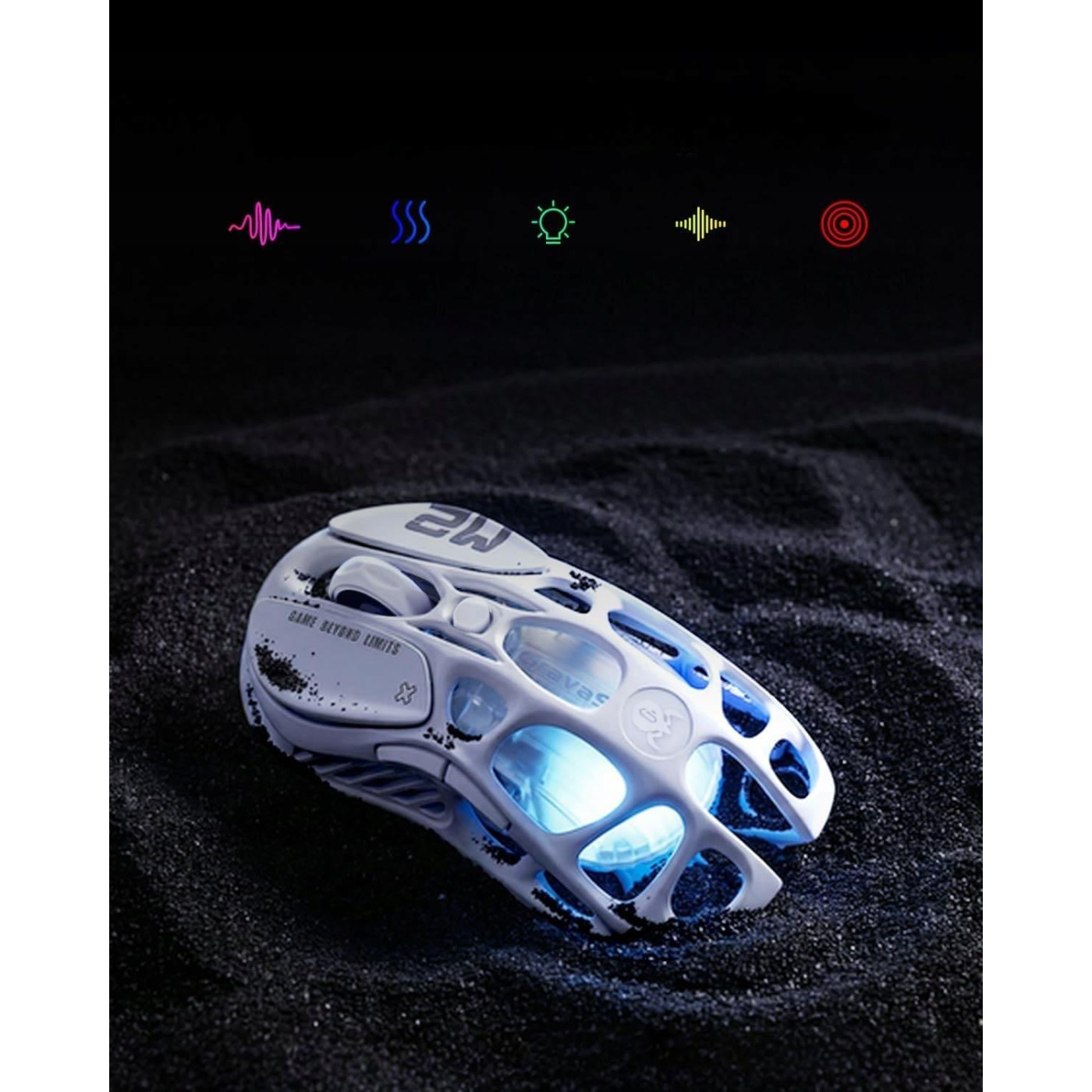 Мышь GravaStar Mercury M2 BT/WL/USB-A RGB Opaline White (GRAVASTARM2_WHT)