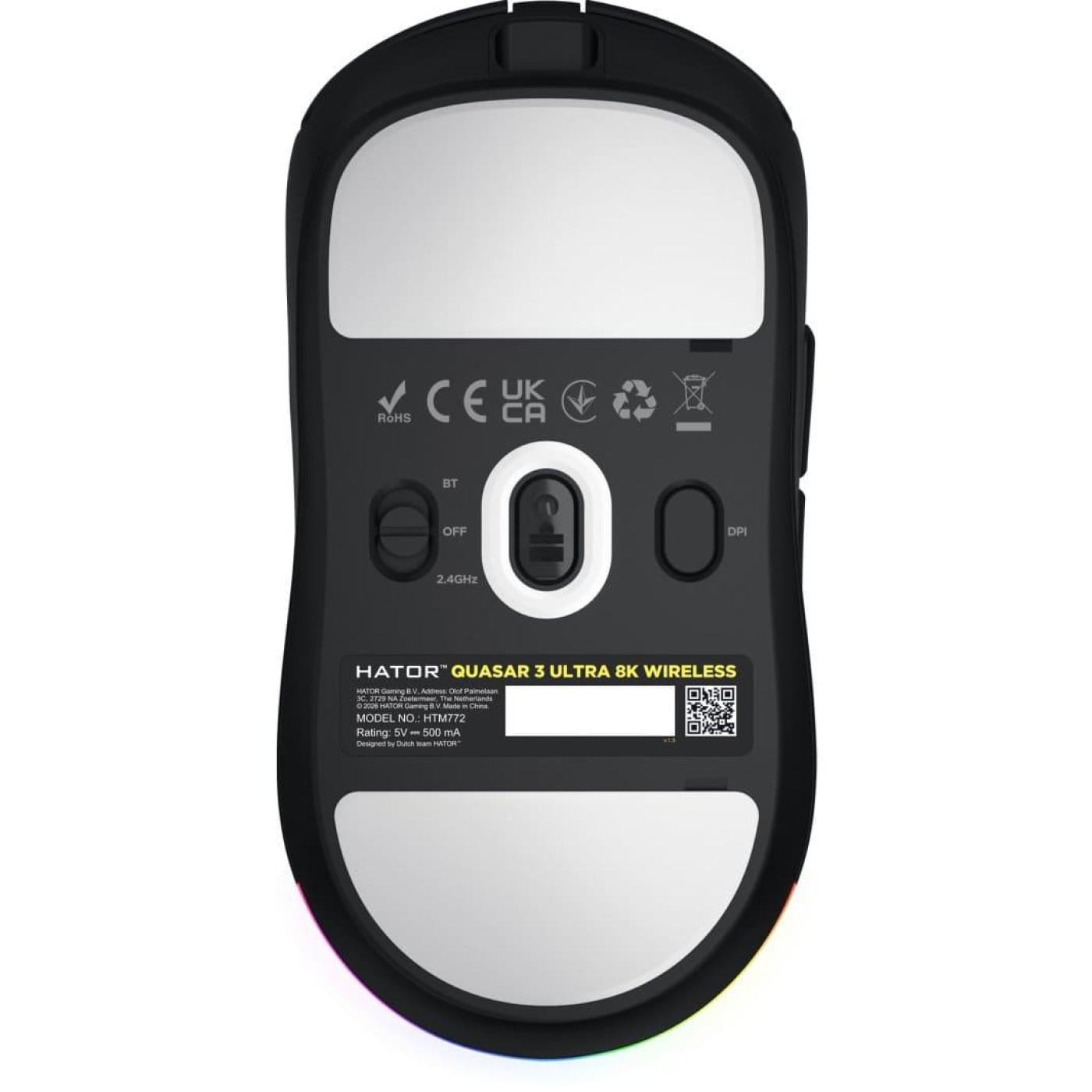 Миша HATOR Quasar 3 ULTRA 8K Wireless Black Edition (HTM772)